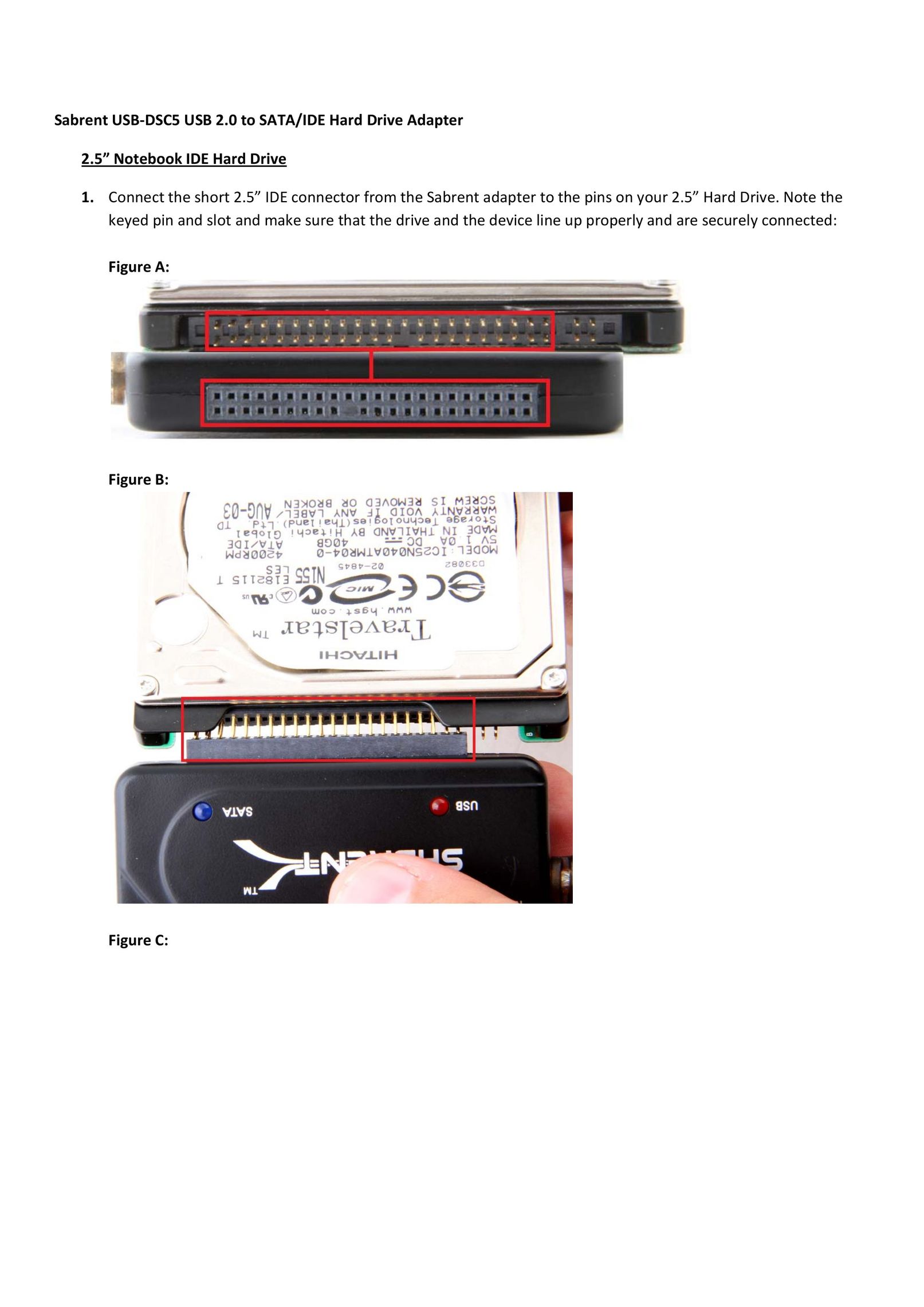 Sabrent USBDSC5 Computer Drive User Manual
