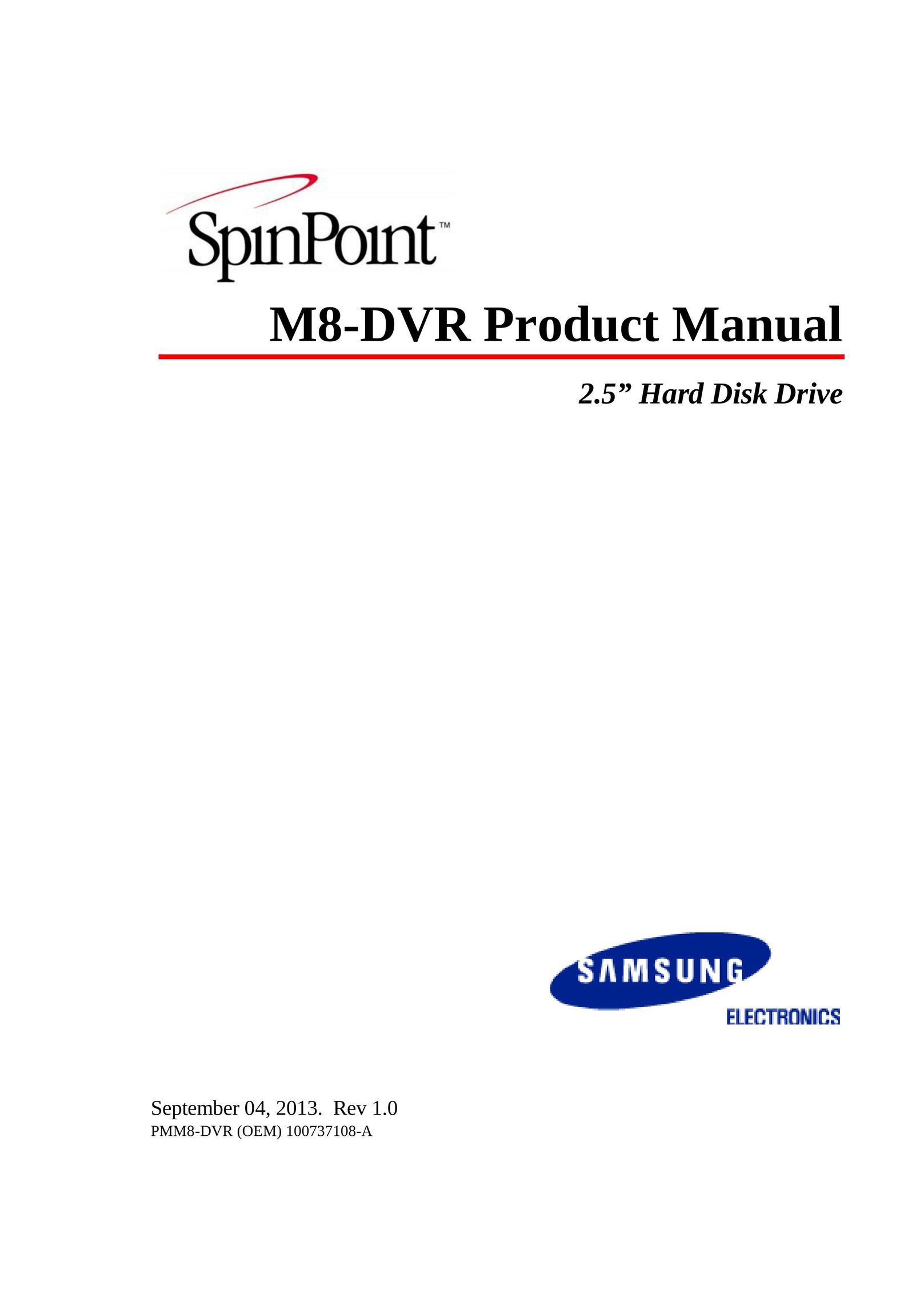 Samsung 100737108-A Computer Drive User Manual