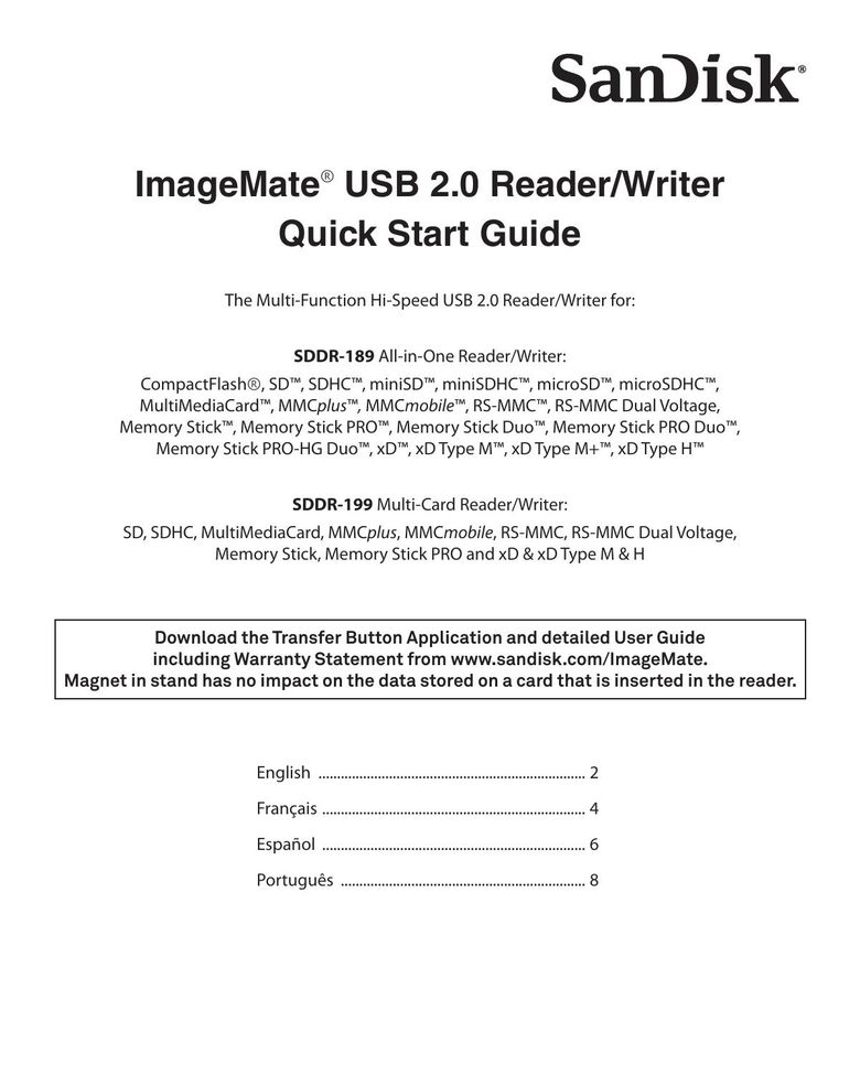 SanDisk 415753 Computer Drive User Manual