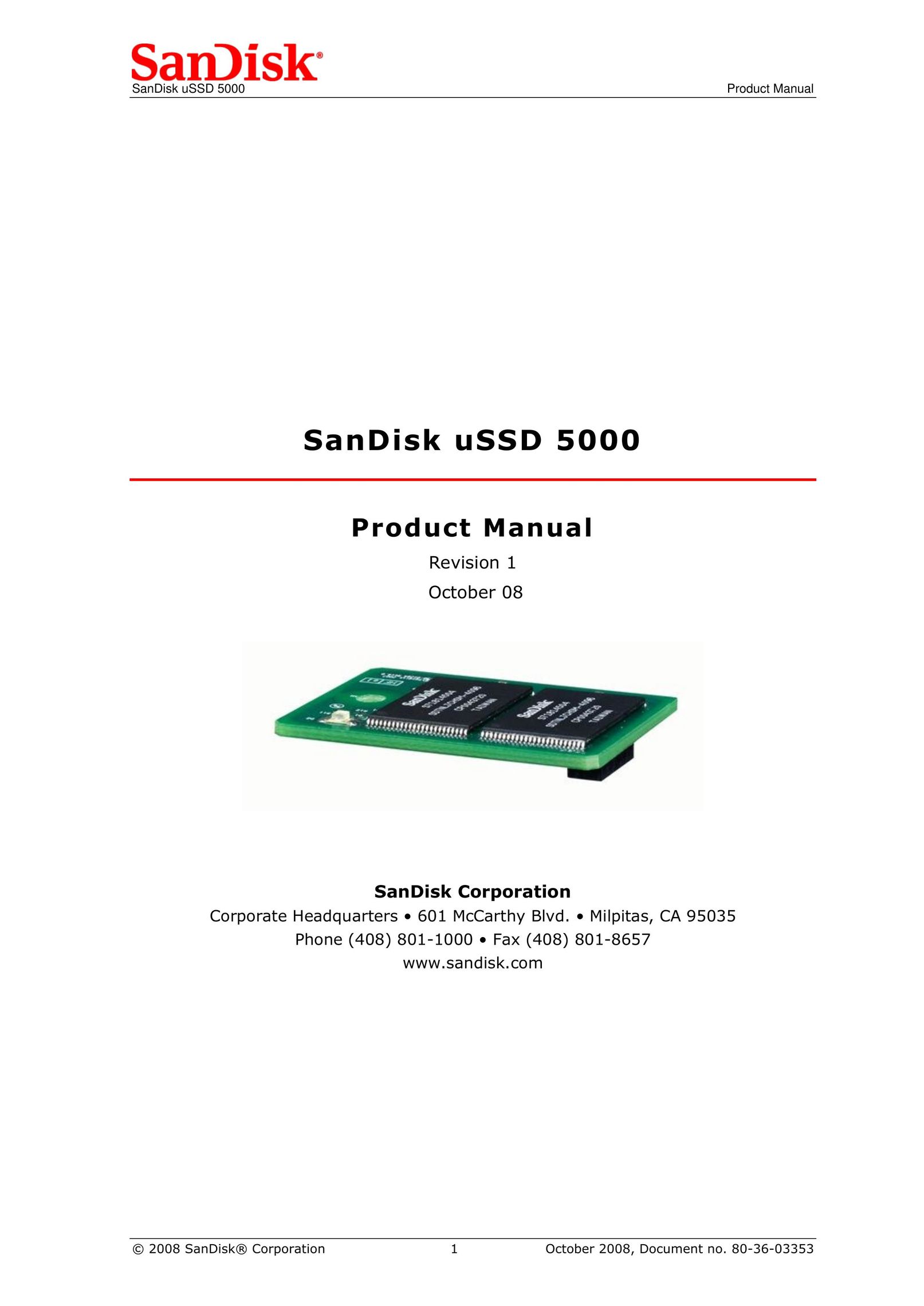 SanDisk 80-36-03353 Computer Drive User Manual