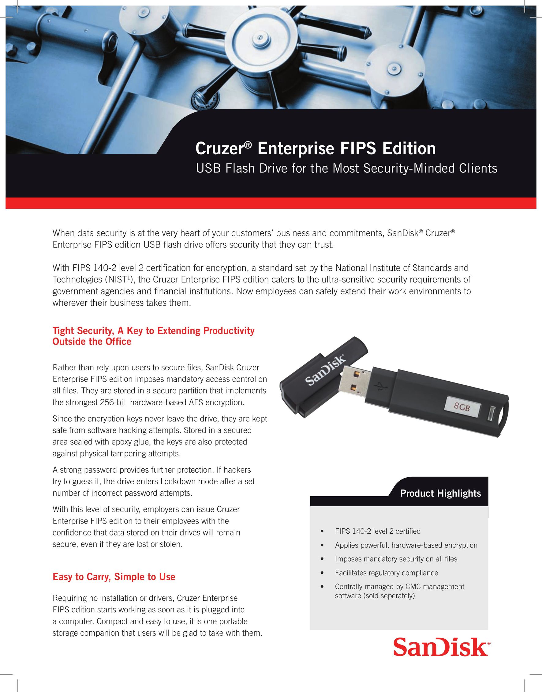 SanDisk FIPS Edition Computer Drive User Manual