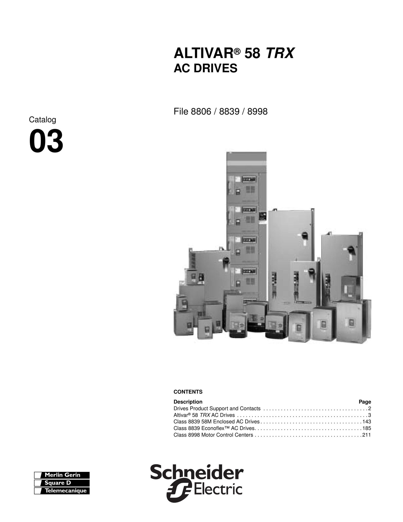Schneider Electric 58 TRX Computer Drive User Manual