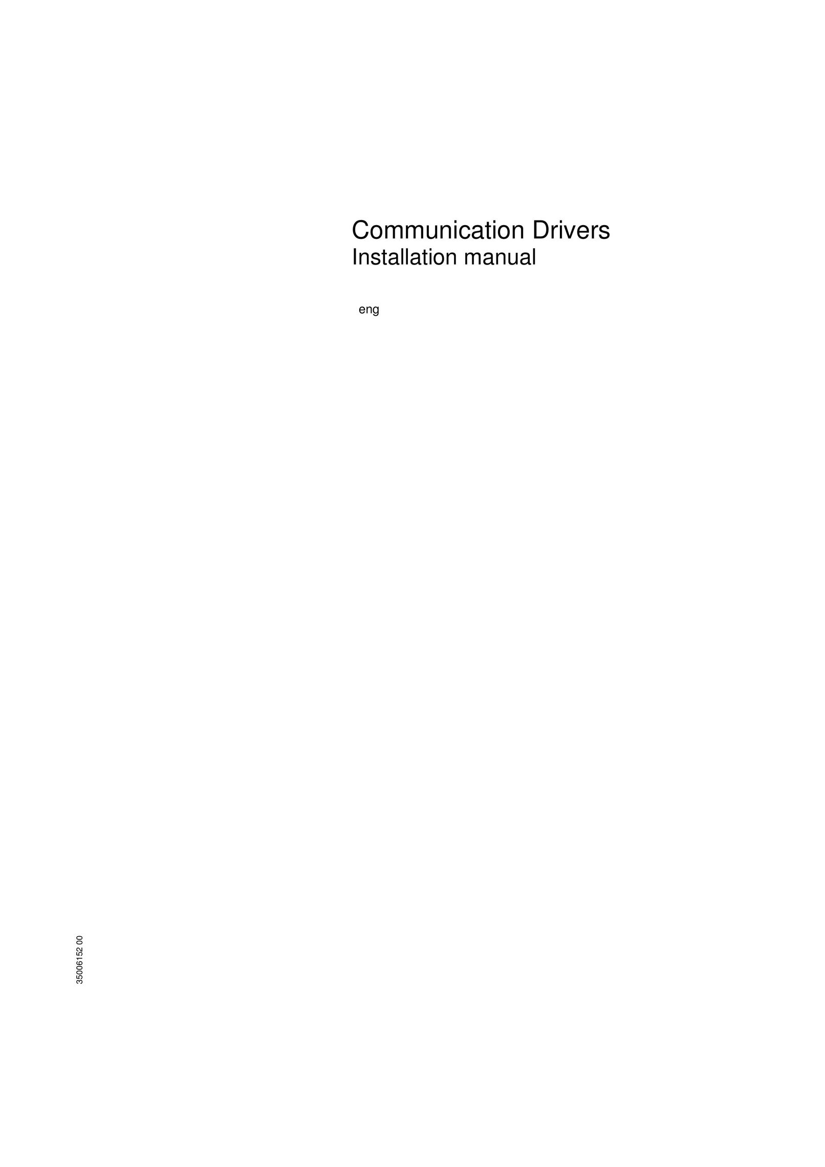 Schneider Electric Communication Drivers Computer Drive User Manual