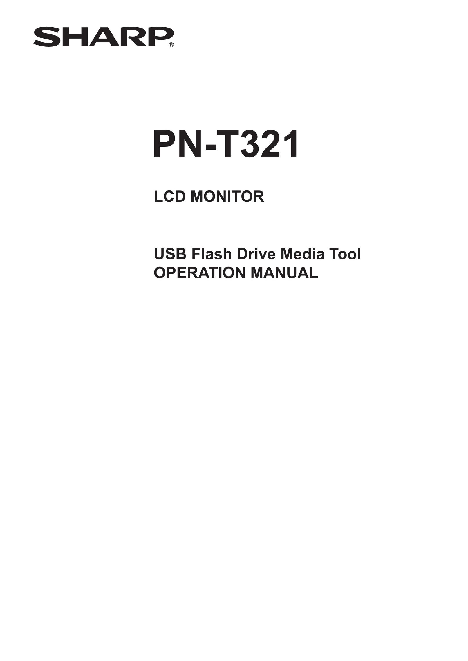 Sharp PN-T321 Computer Drive User Manual