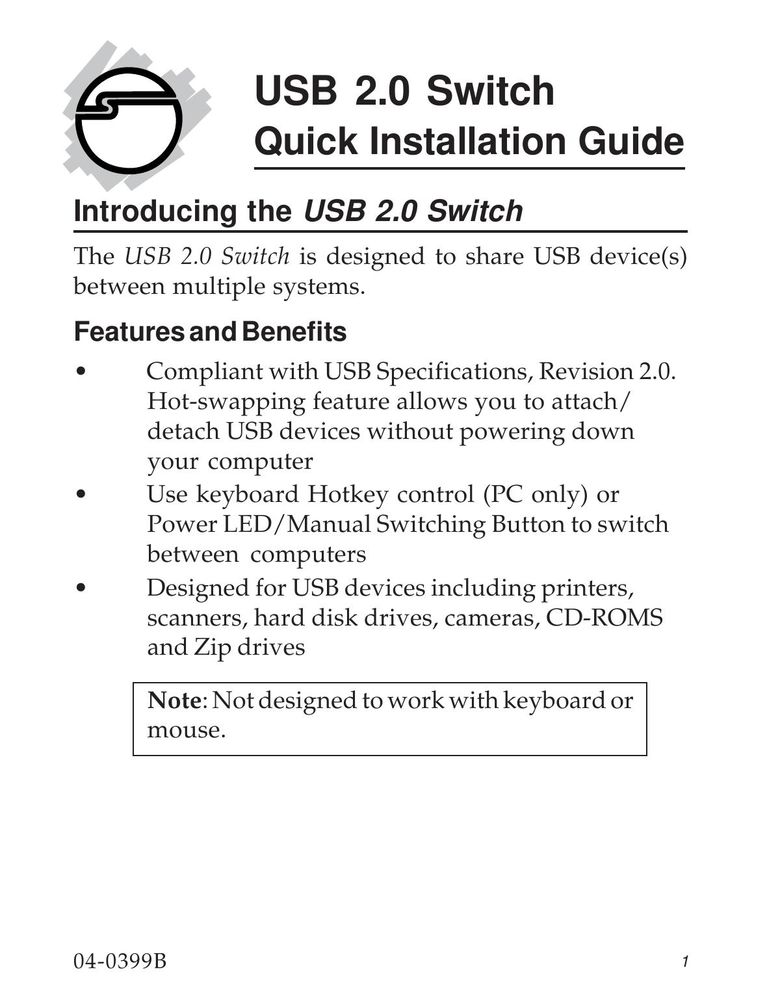 SIIG 04-0399B Computer Drive User Manual