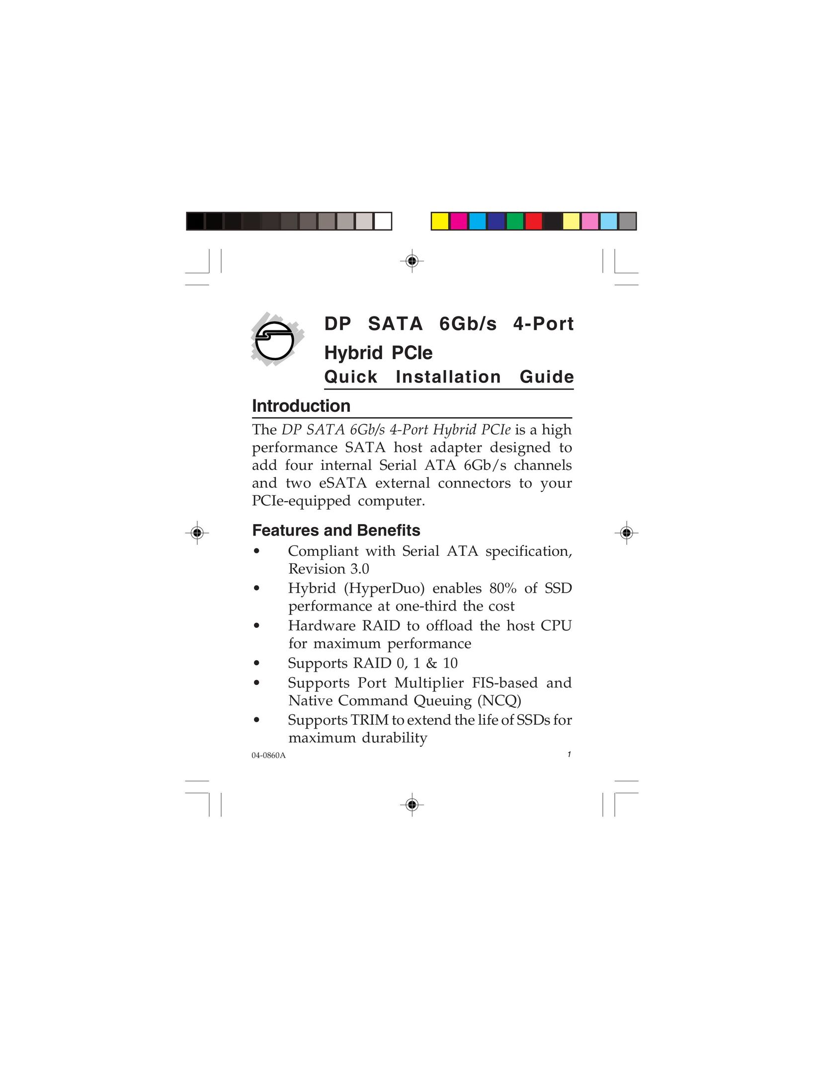 SIIG 04-0860A Computer Drive User Manual