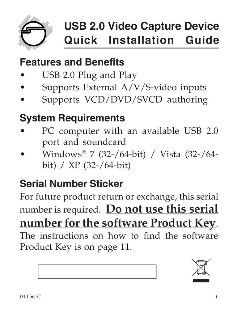 SIIG 104-0561C Computer Drive User Manual