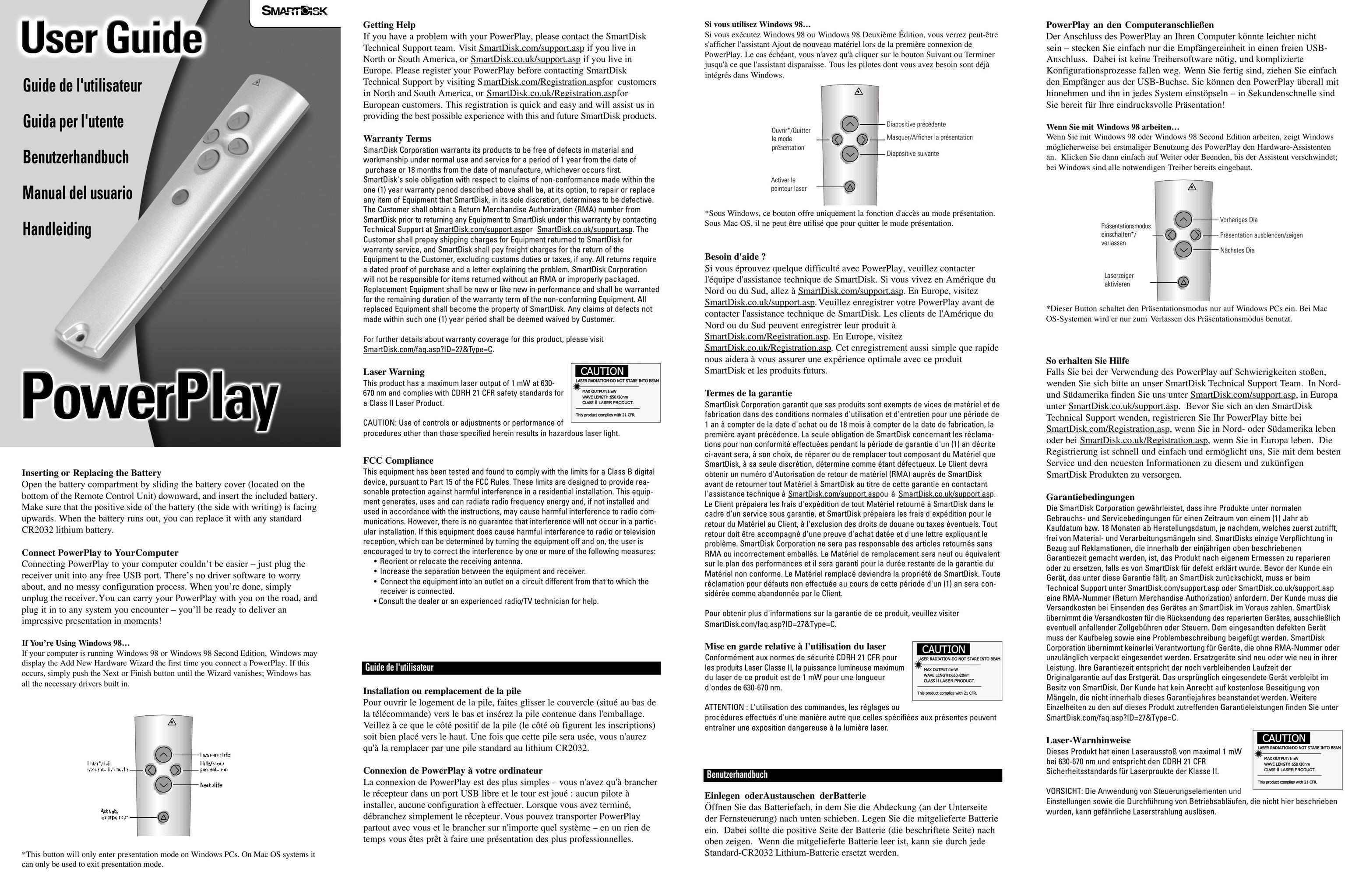 SmartDisk PowerPlay Computer Drive User Manual