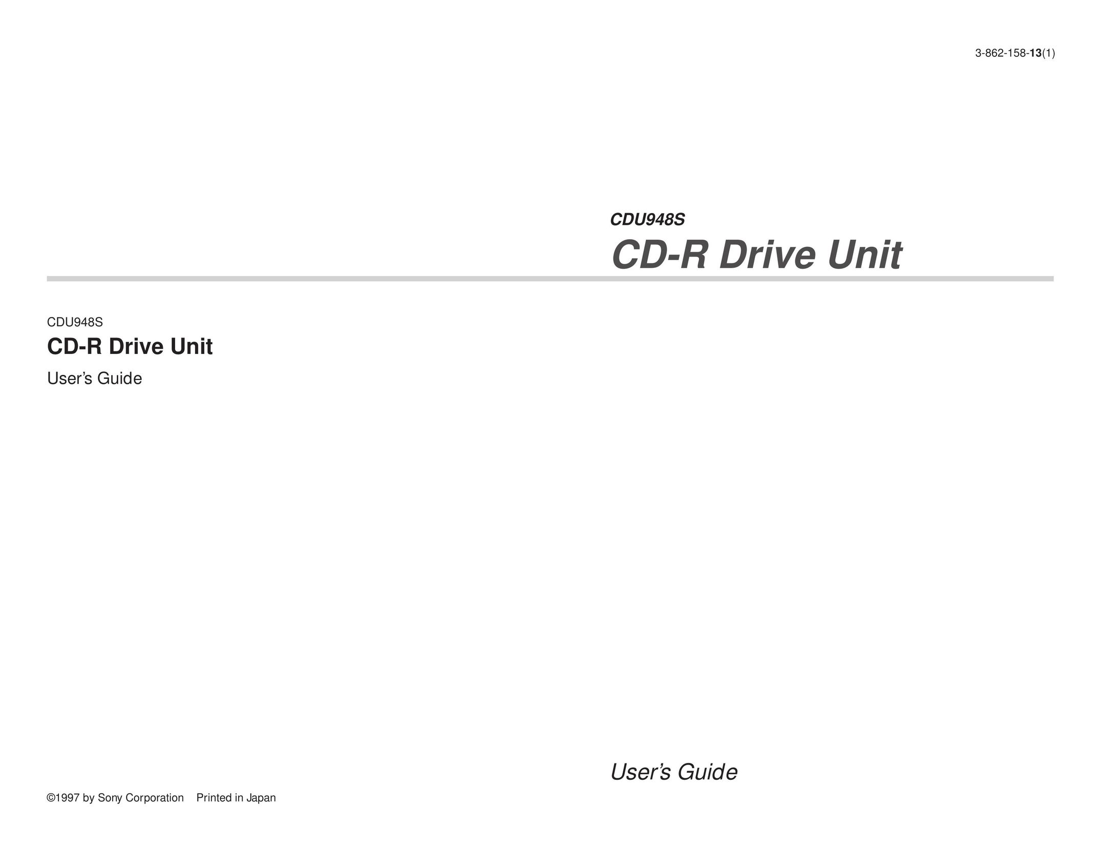 Sony CDU948S Computer Drive User Manual