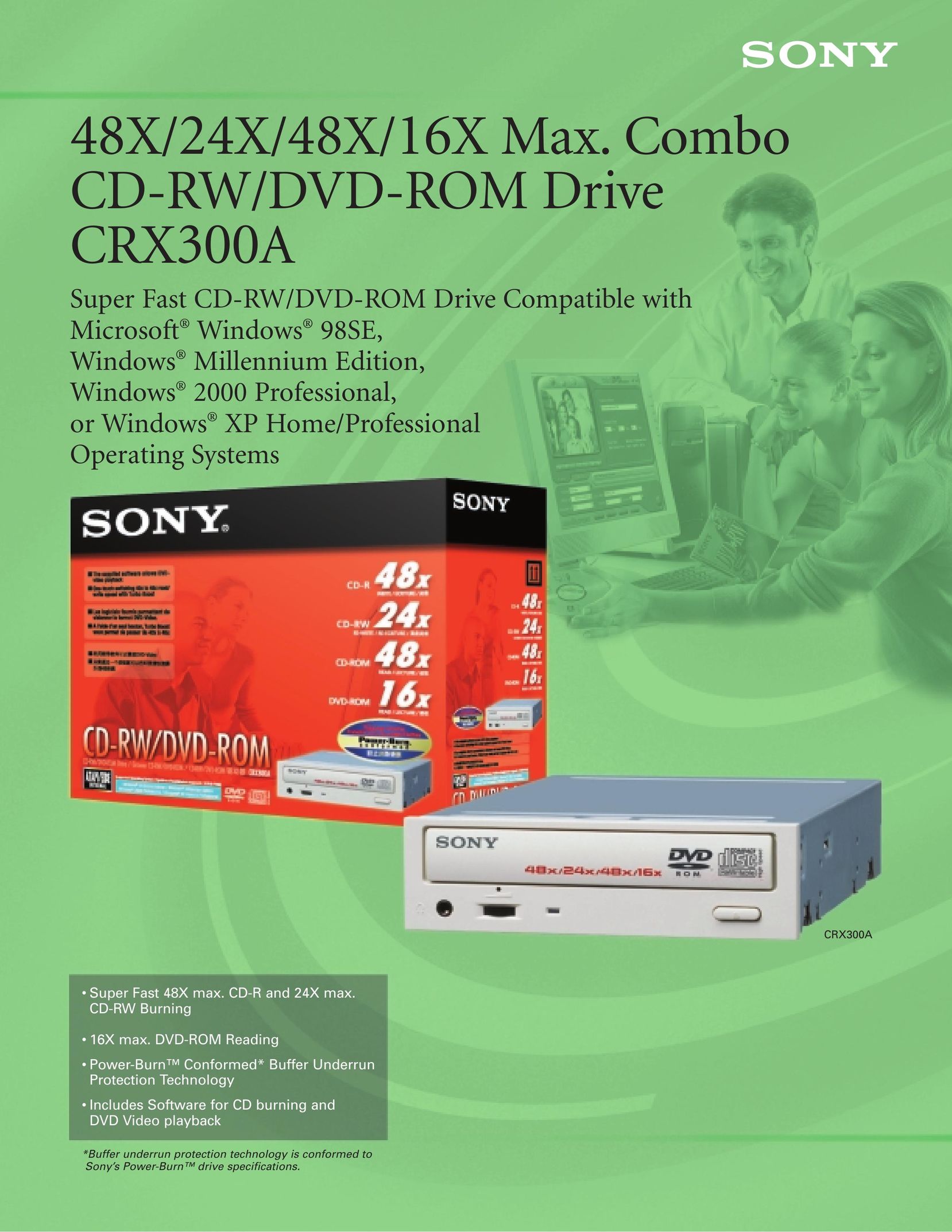 Sony CRX300A Computer Drive User Manual
