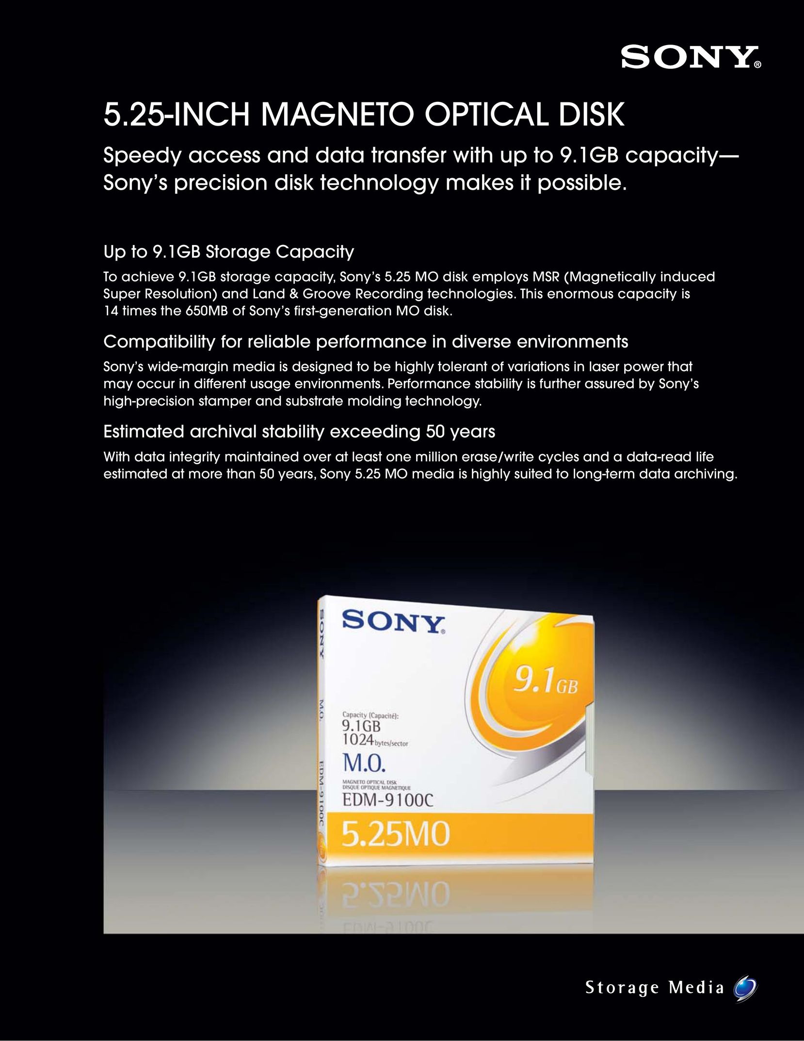 Sony EDM5200 Computer Drive User Manual