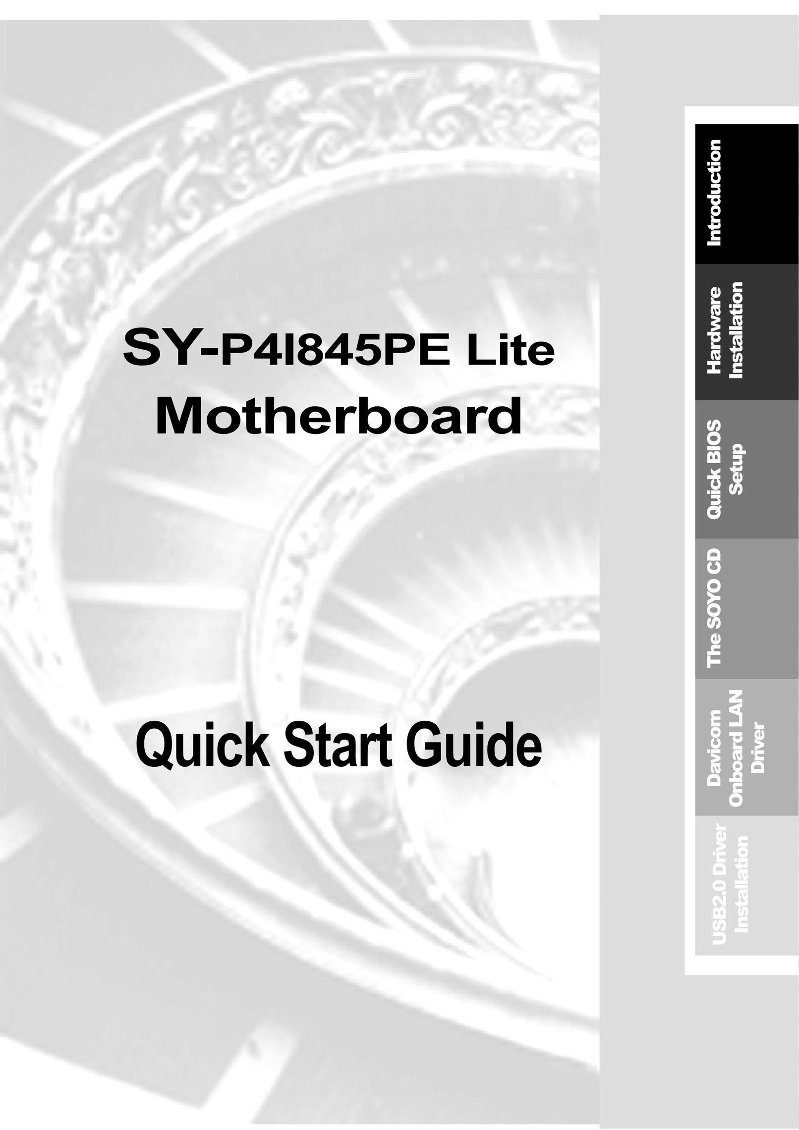 SOYO Lite Motherboard Computer Drive User Manual