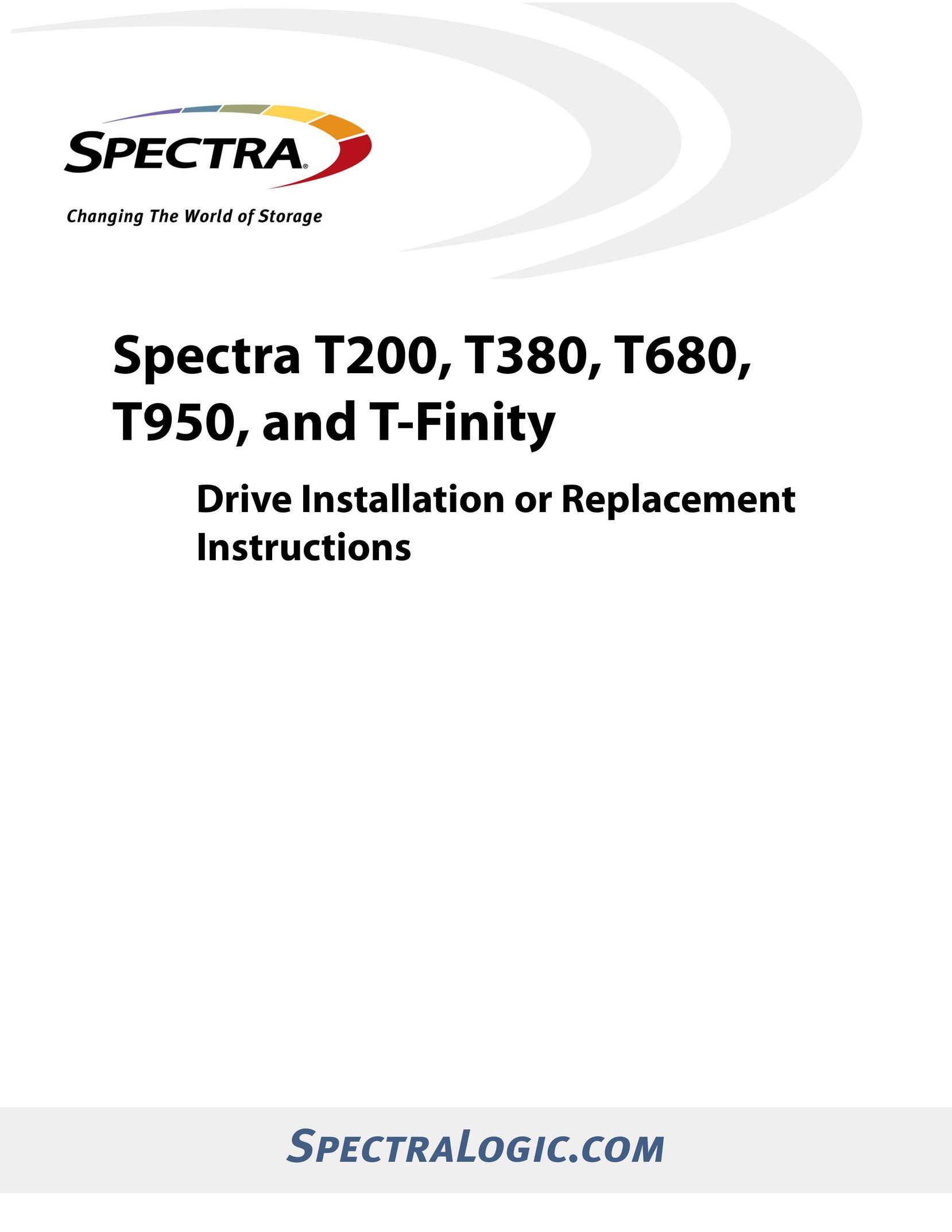 Spectra Logic T-FINITY Computer Drive User Manual