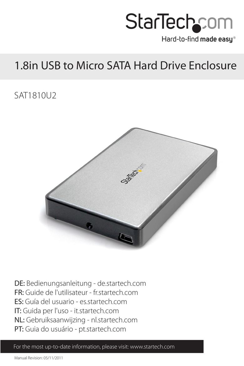 StarTech.com 1.8in usb to micro sata hard drive enclosure Computer Drive User Manual