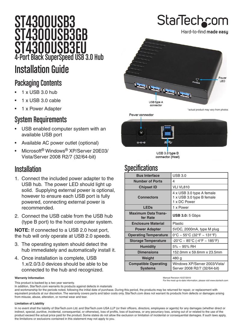 StarTech.com ST4300USB3GB Computer Drive User Manual