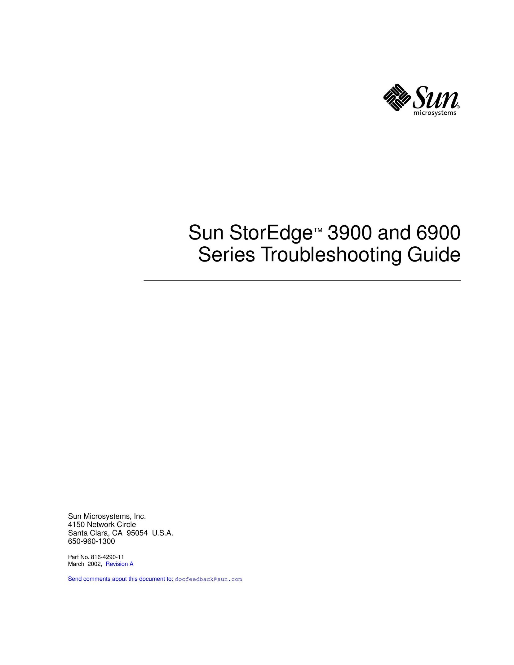 Sun Microsystems 3900 Series Computer Drive User Manual