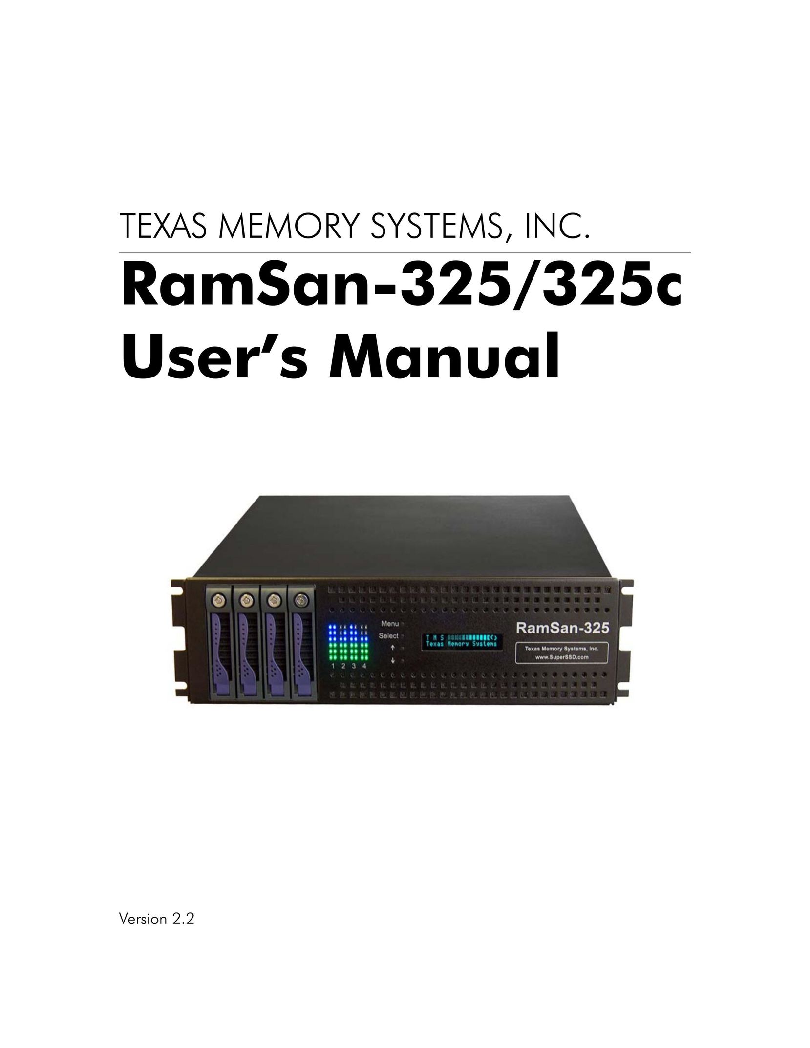 Texas Memory Systems RamSan-325/325c Computer Drive User Manual