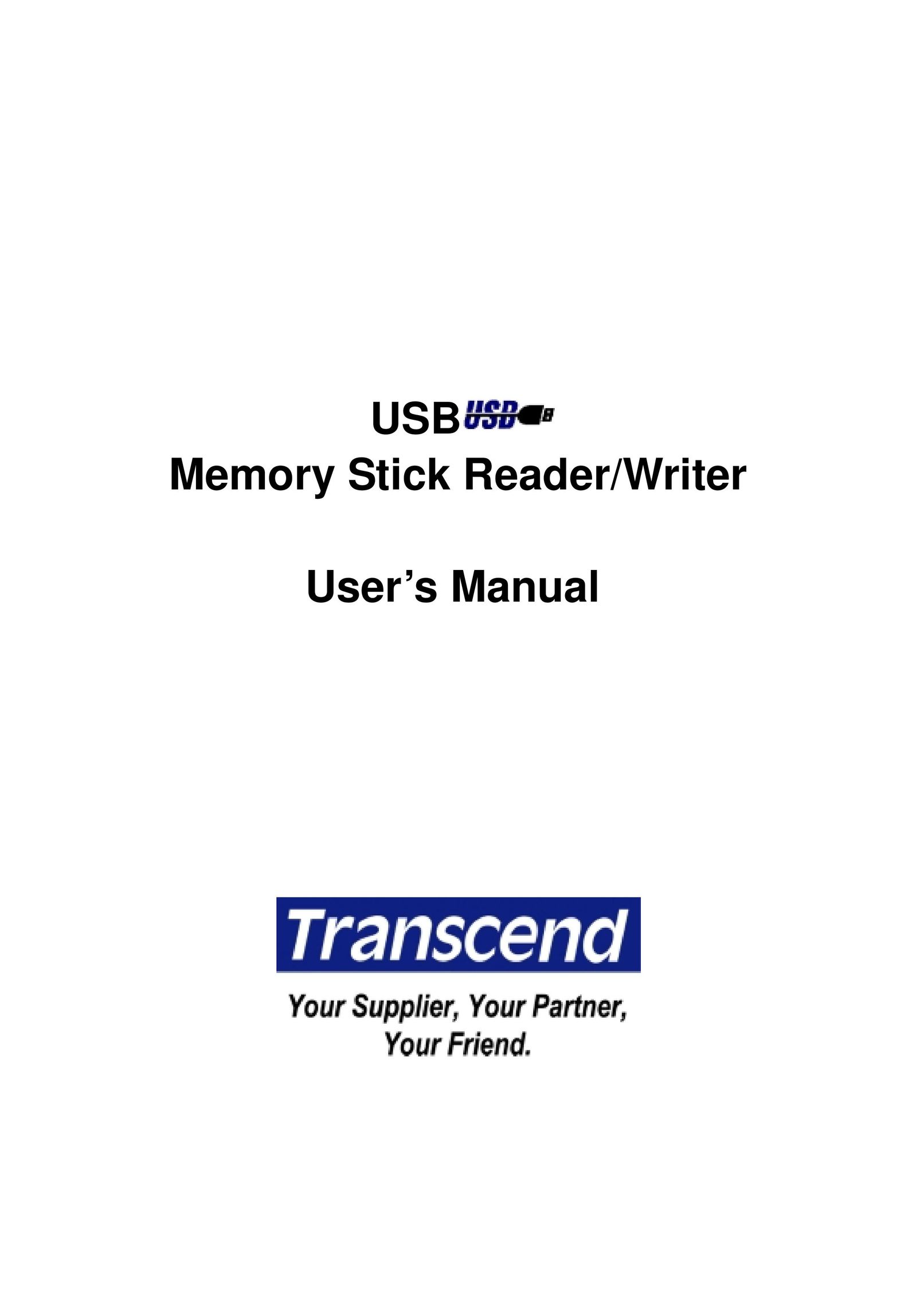 Transcend Information Memory Stick Reader/Writer Computer Drive User Manual