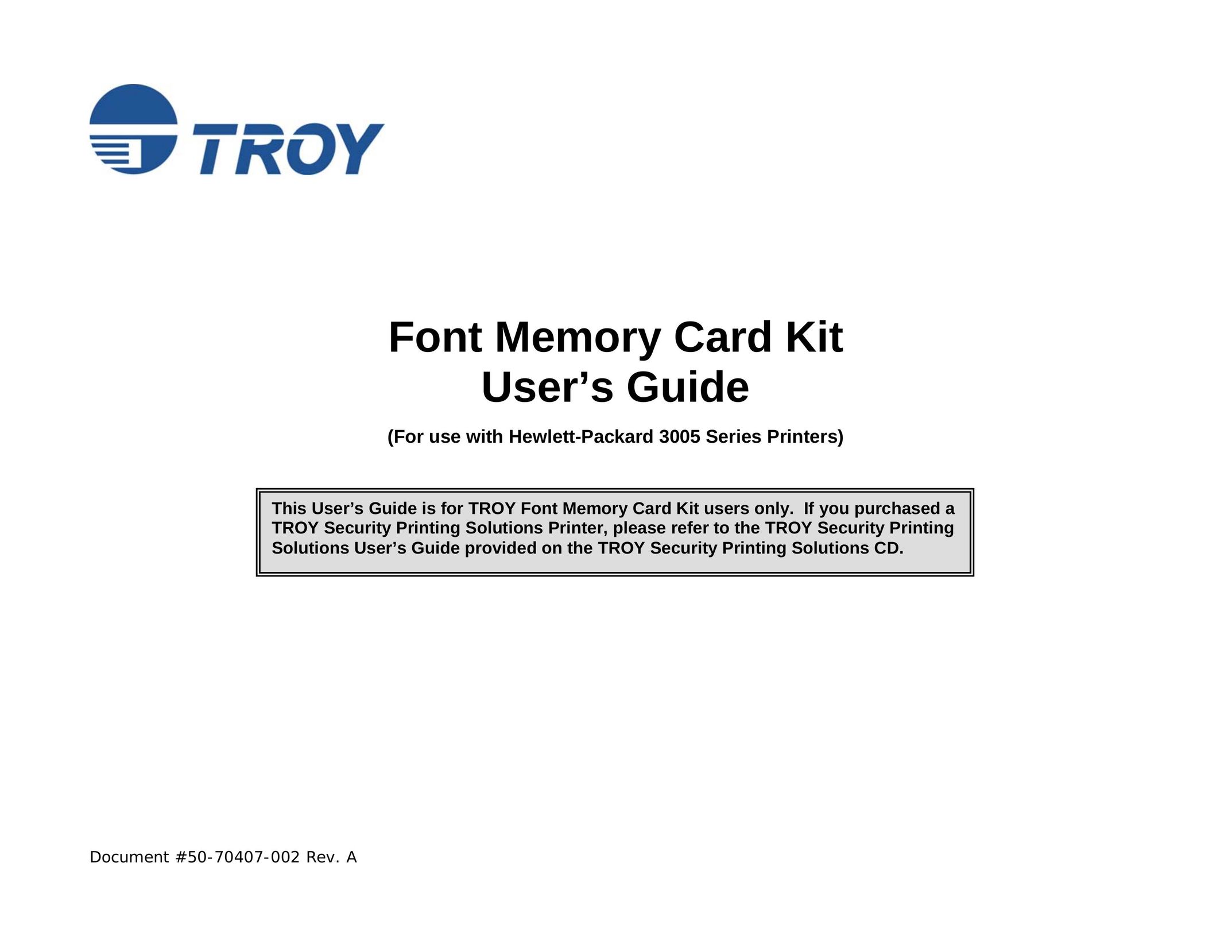 TROY Group 50-70407-002A Computer Drive User Manual