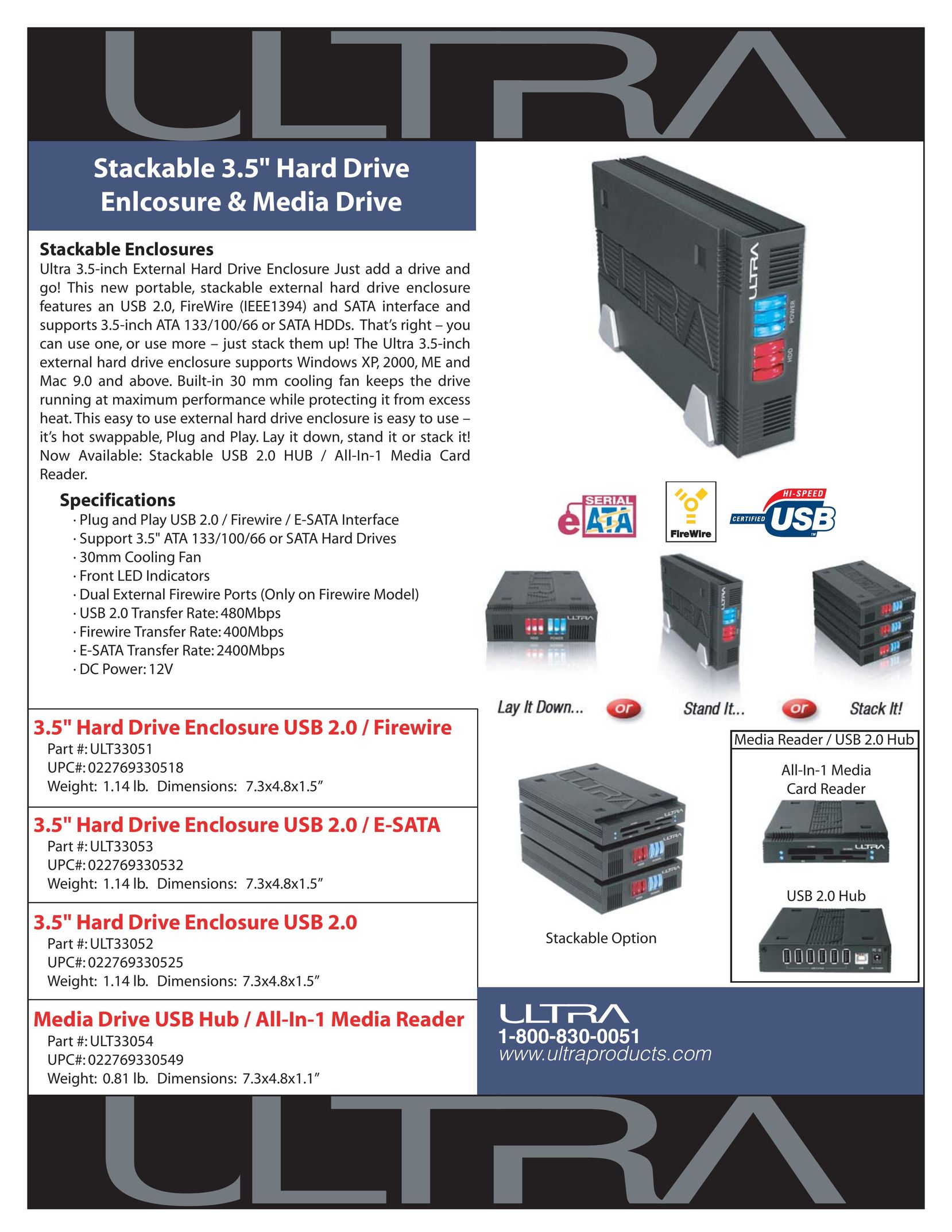 Ultra Products ULT33052 Computer Drive User Manual