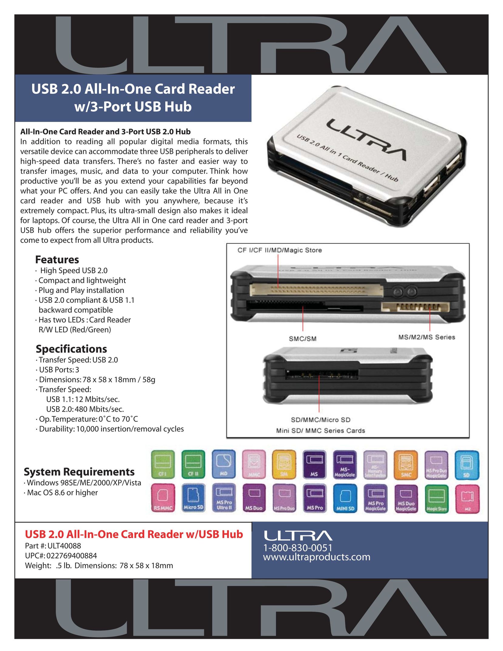 Ultra Products ULT40088 Computer Drive User Manual