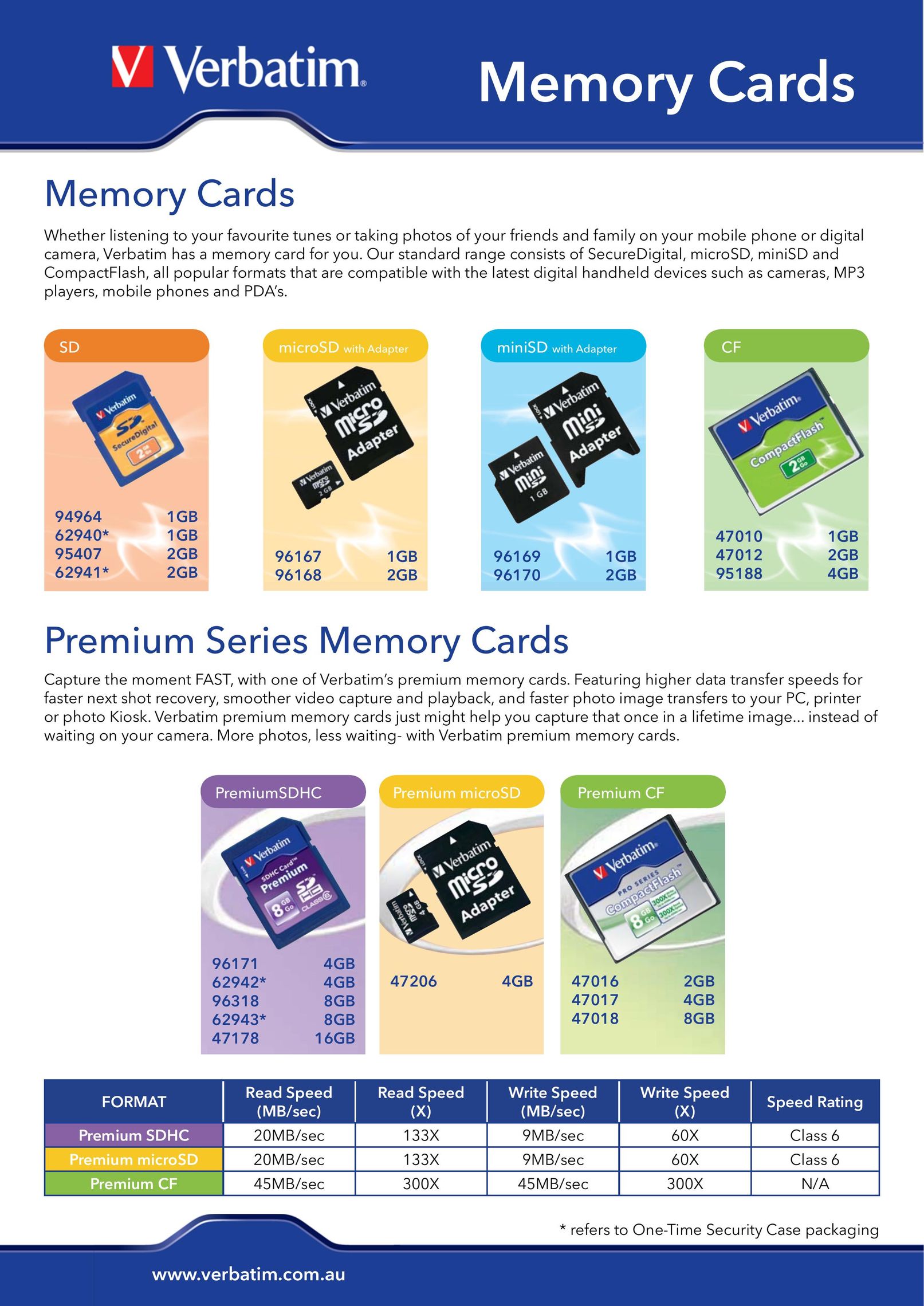 Verbatim Memory Cards Computer Drive User Manual