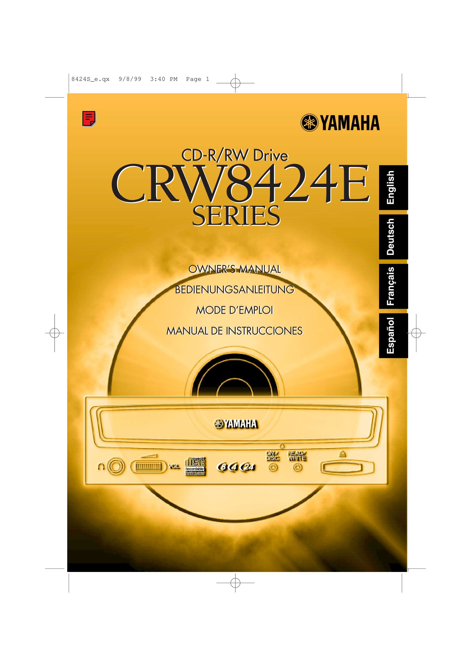 Yamaha CRW8424E Computer Drive User Manual