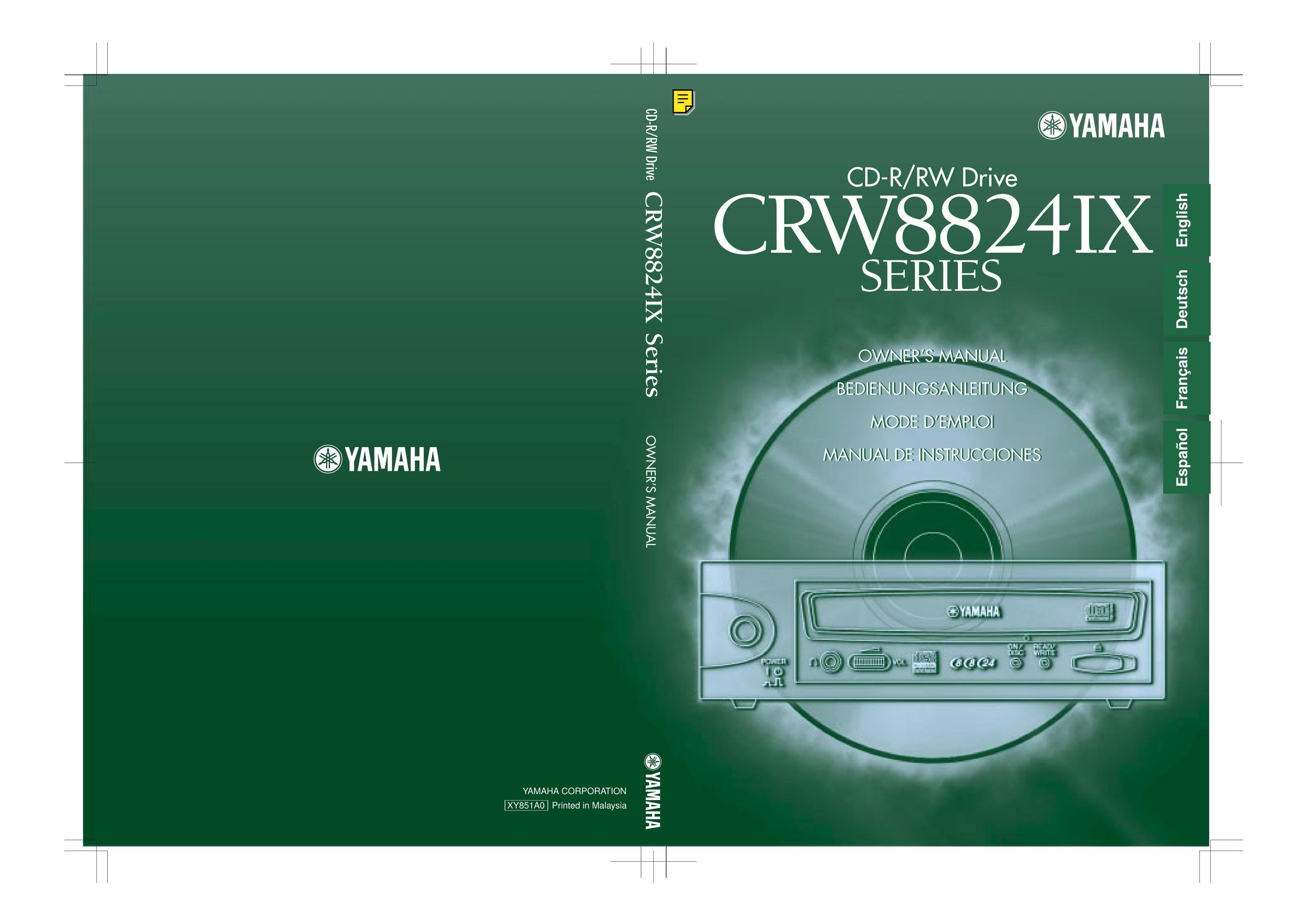 Yamaha CRW8824IX Series Computer Drive User Manual
