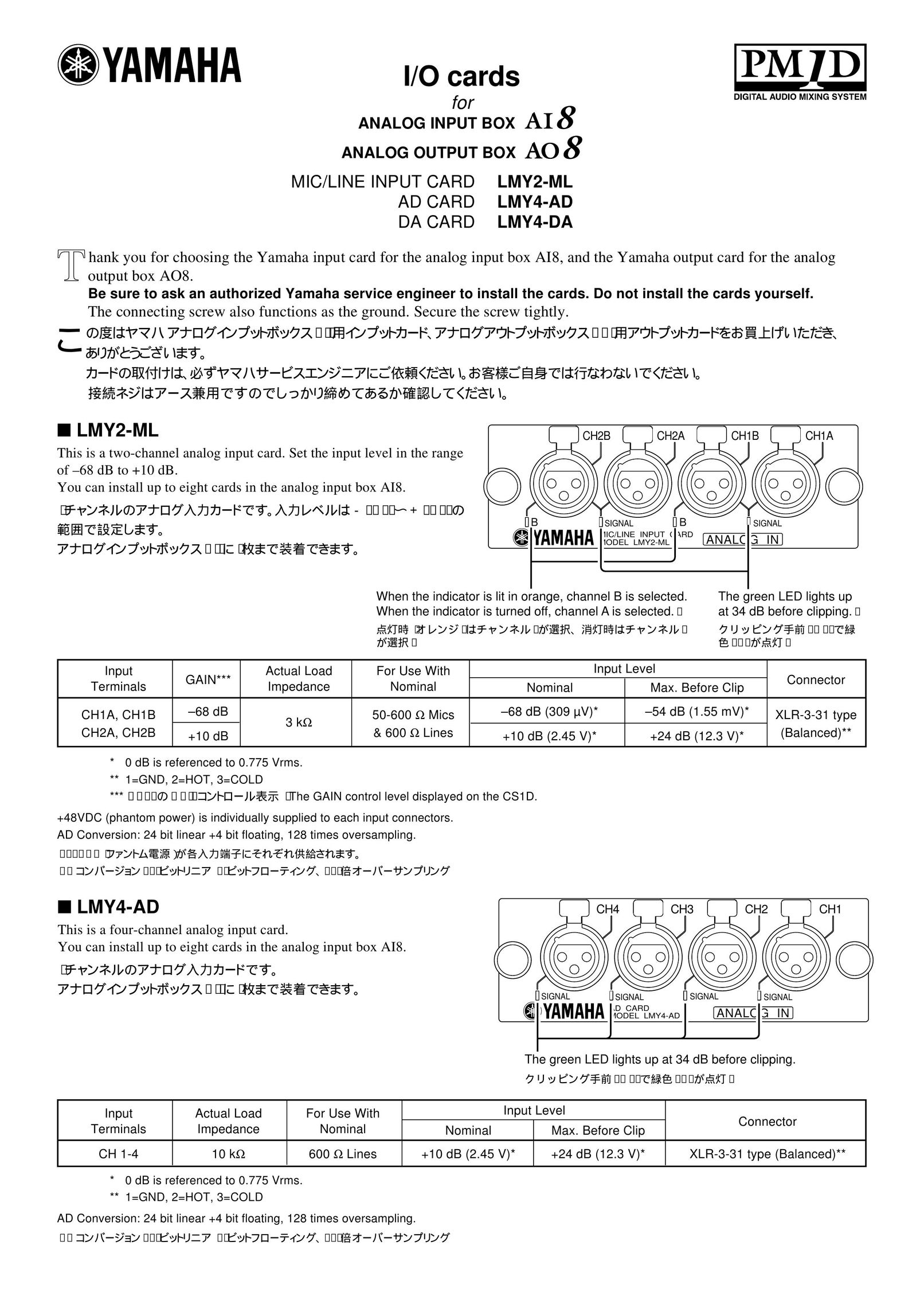 Yamaha LMY4-AD Computer Drive User Manual
