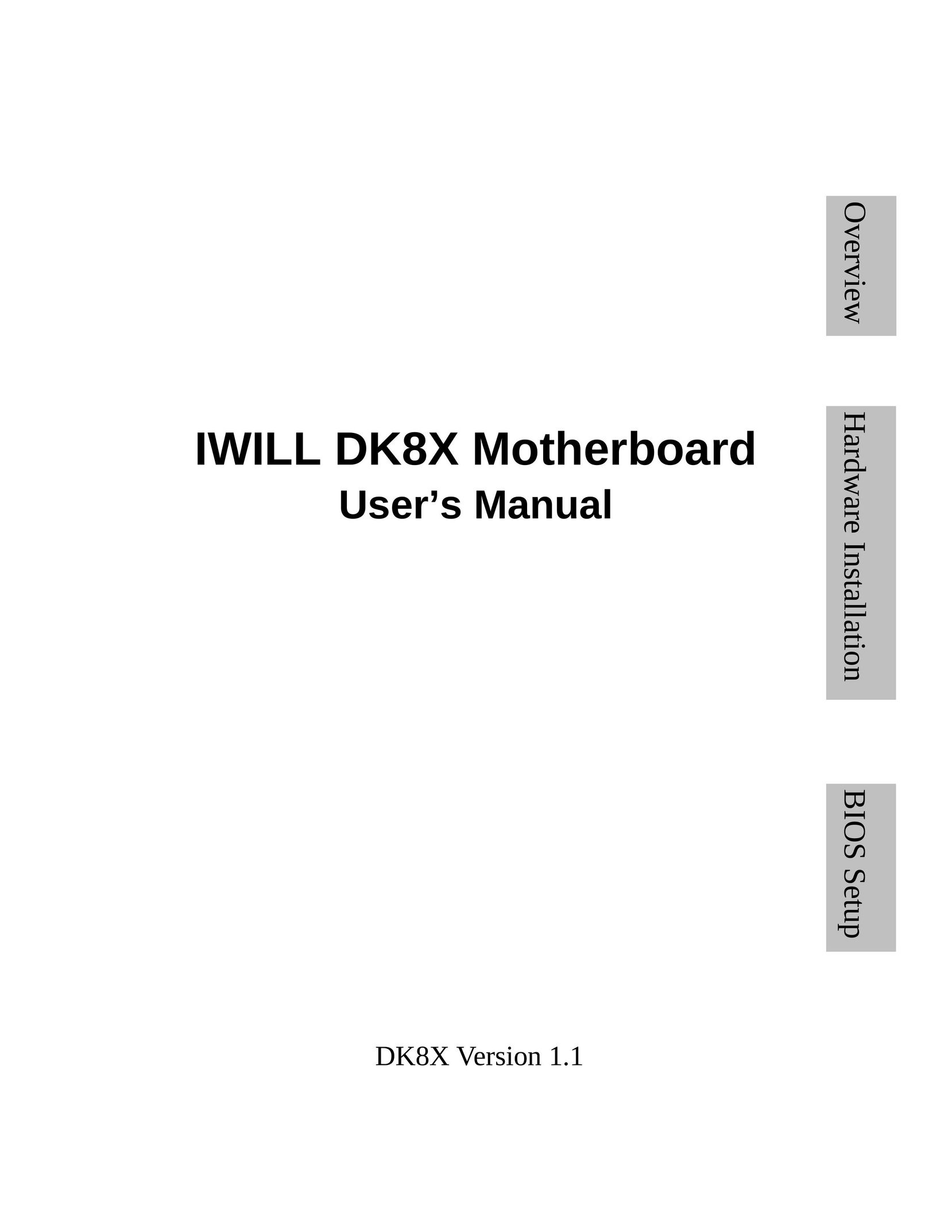 3Com DK8X Computer Hardware User Manual