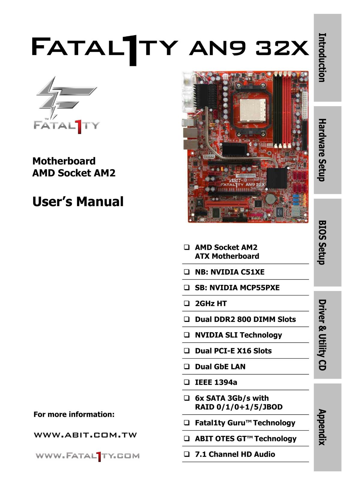 Abit AN9 32X Computer Hardware User Manual