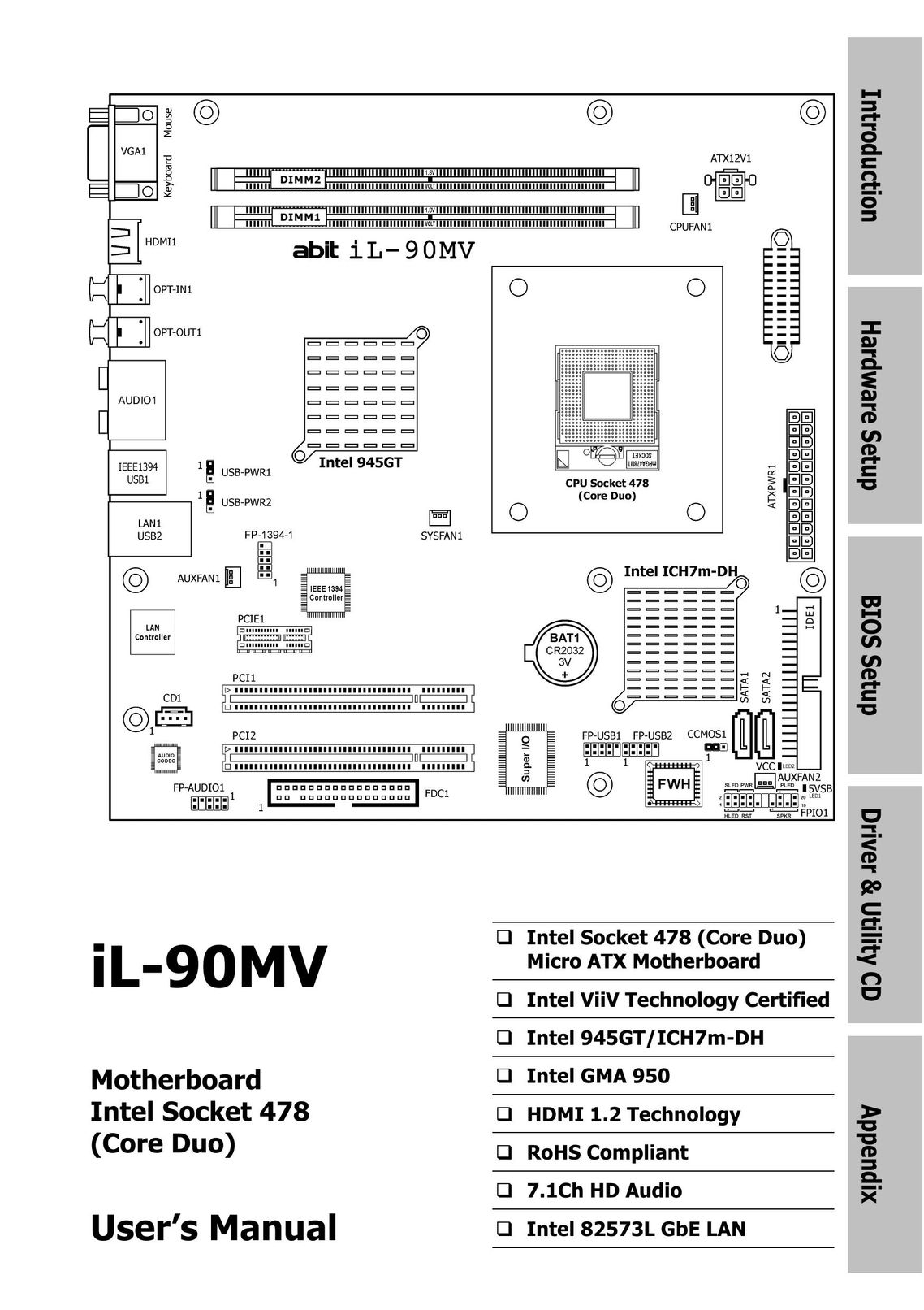 Abit IL-90MV Computer Hardware User Manual