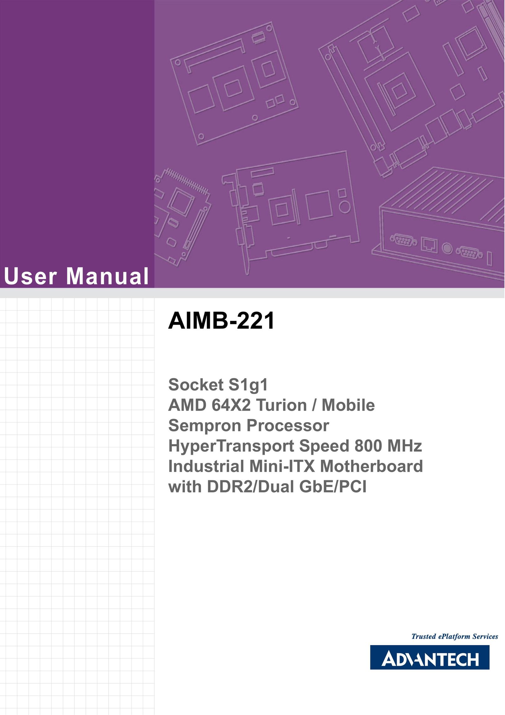 Advantech AIMB-221 Computer Hardware User Manual