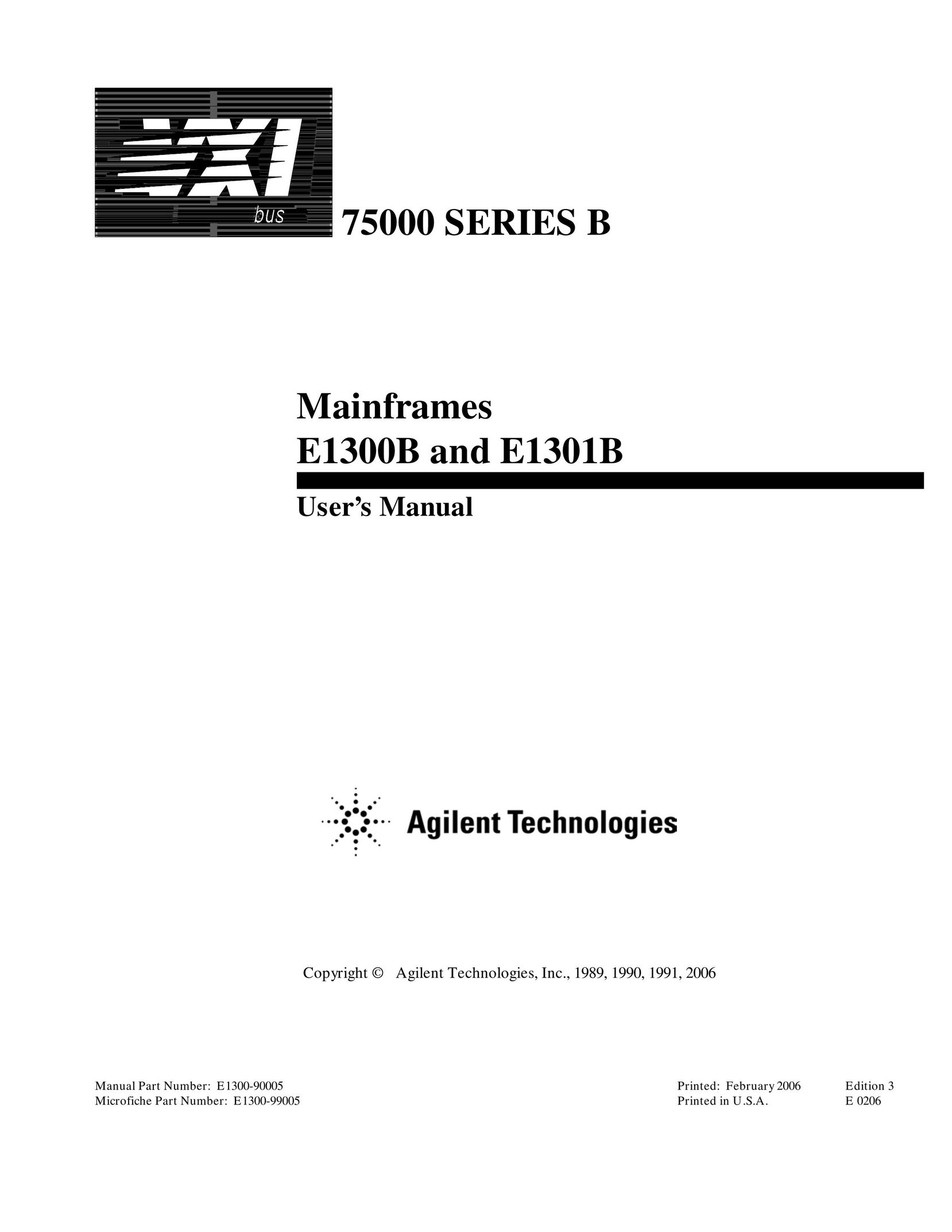Agilent Technologies E1300B Computer Hardware User Manual