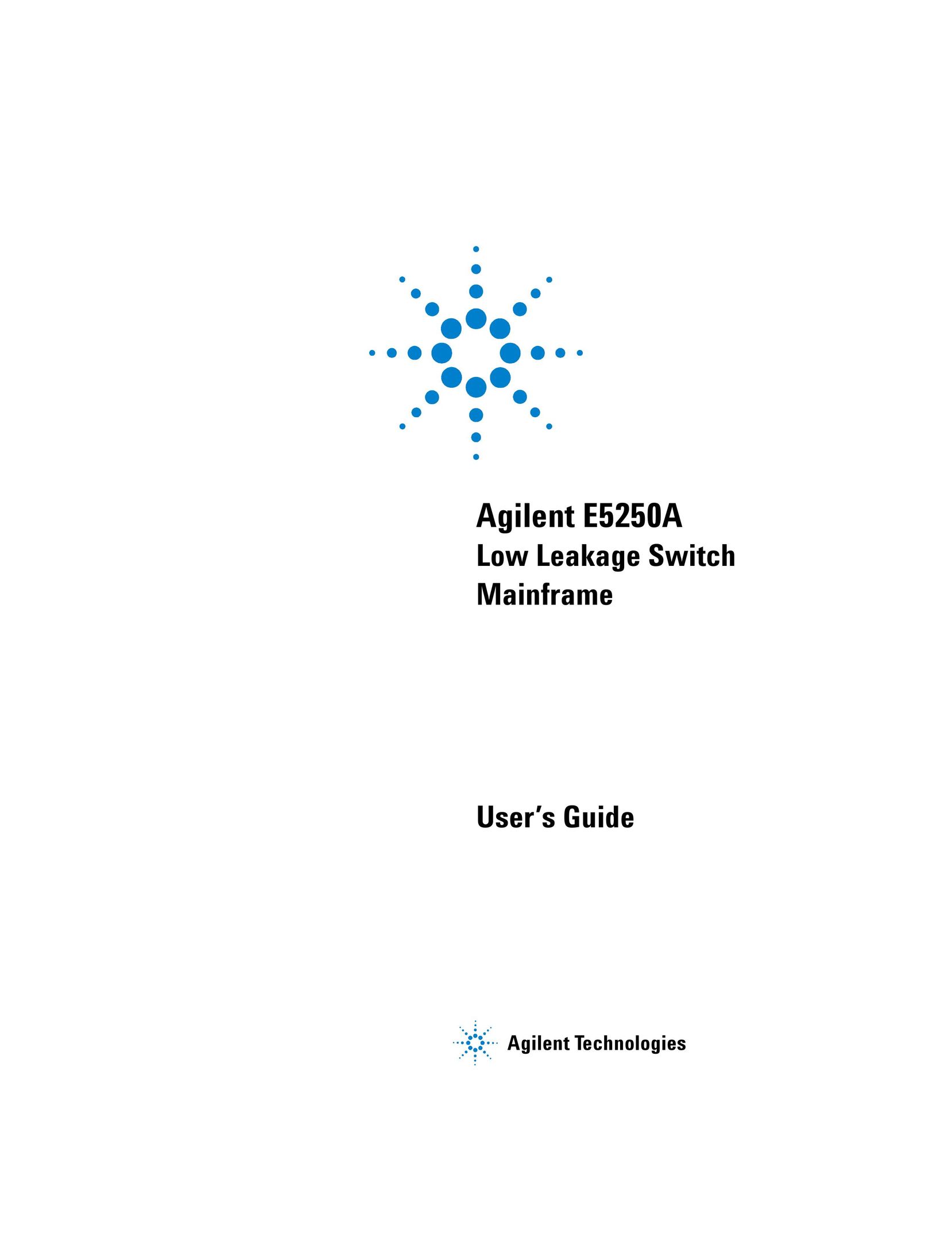 Agilent Technologies E5250A Computer Hardware User Manual
