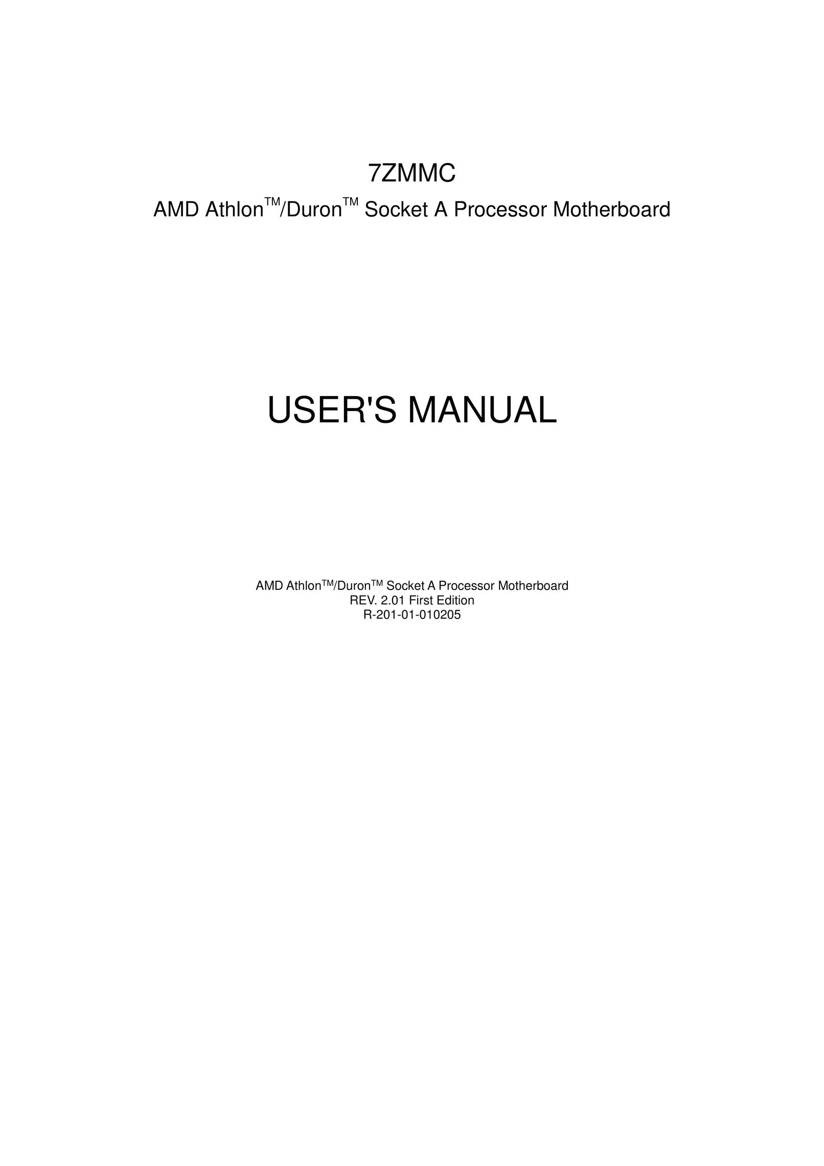 AMD 7ZMMC Computer Hardware User Manual