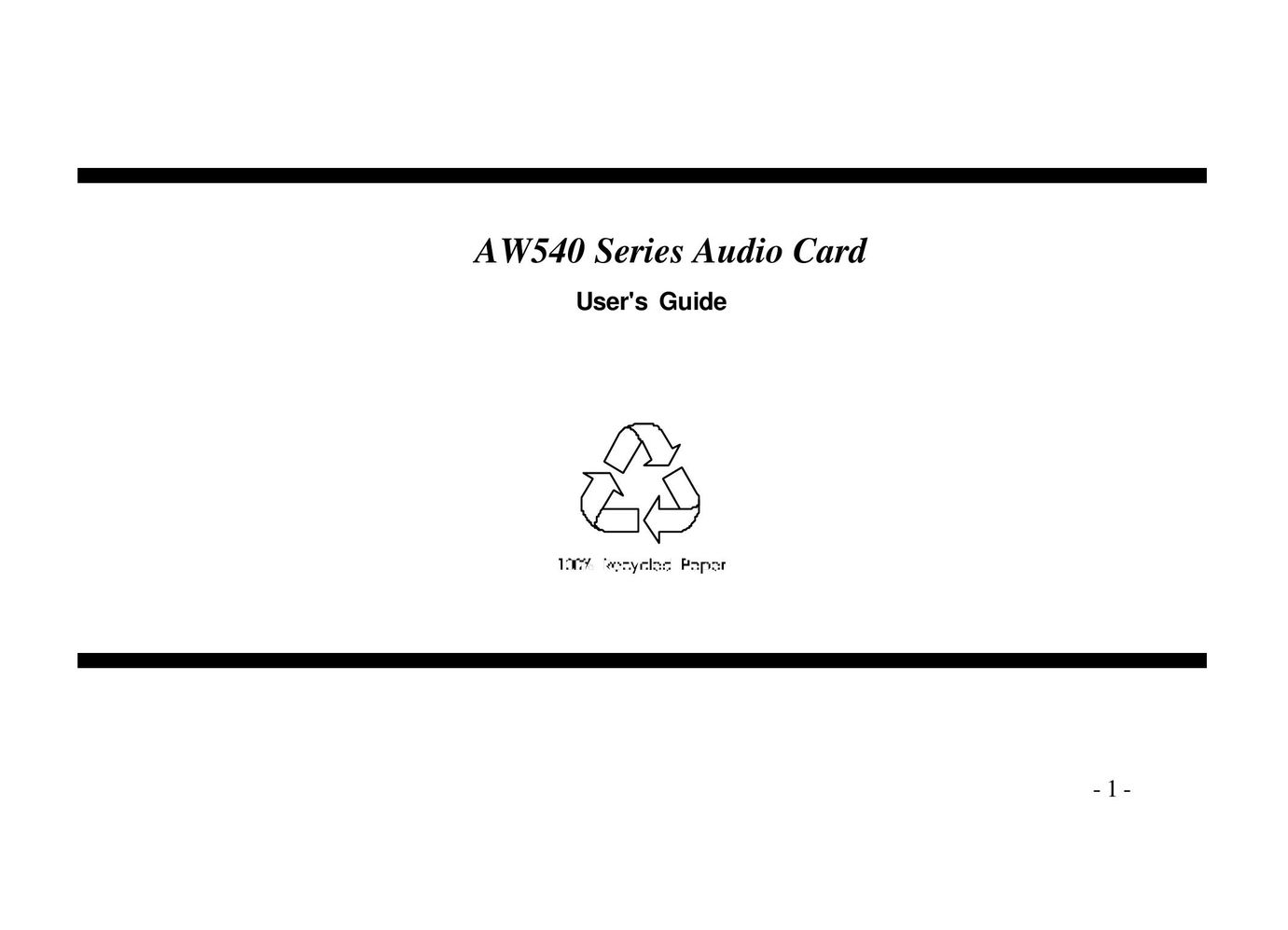 AOpen AW540 Series Computer Hardware User Manual