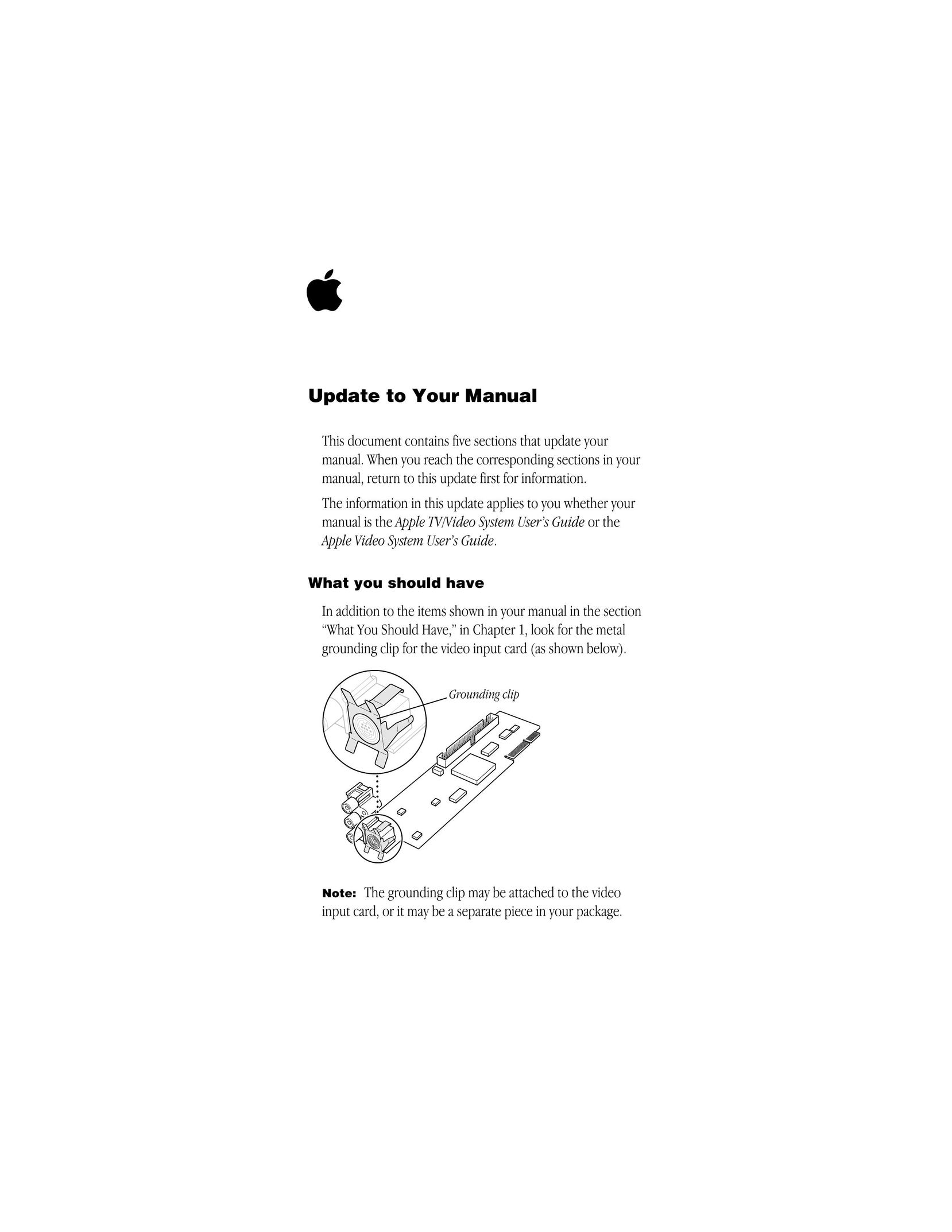 Apple 030-9106-A Computer Hardware User Manual