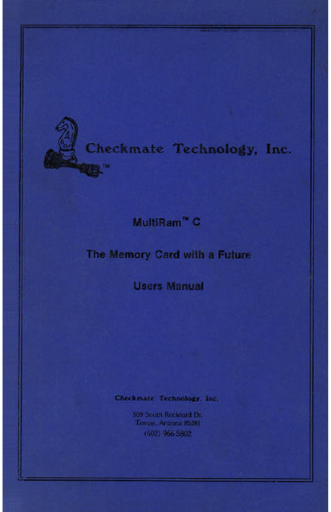 Apple MultiRam C Computer Hardware User Manual