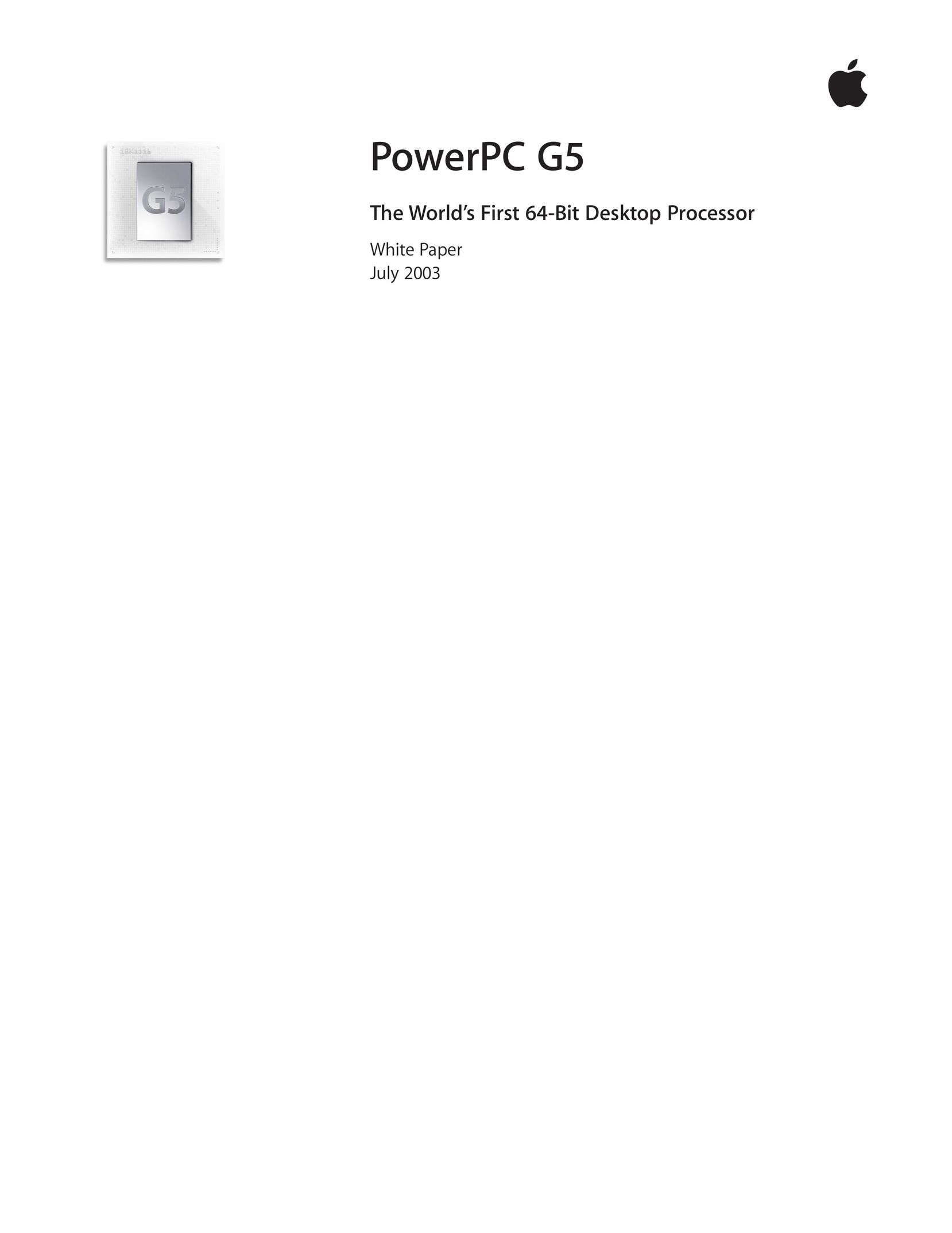 Apple PowerPC G5 Computer Hardware User Manual