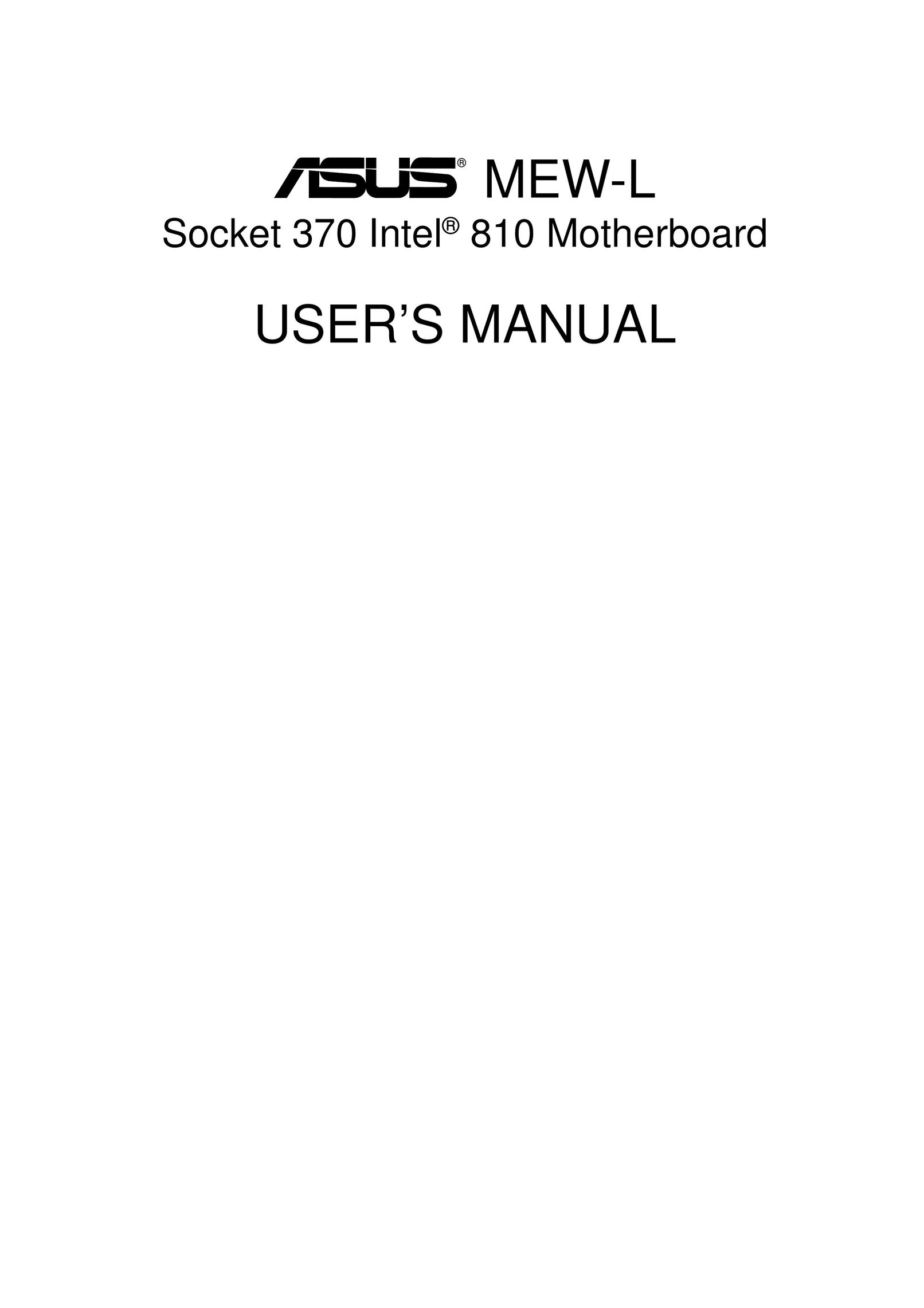 Asus 810 Computer Hardware User Manual