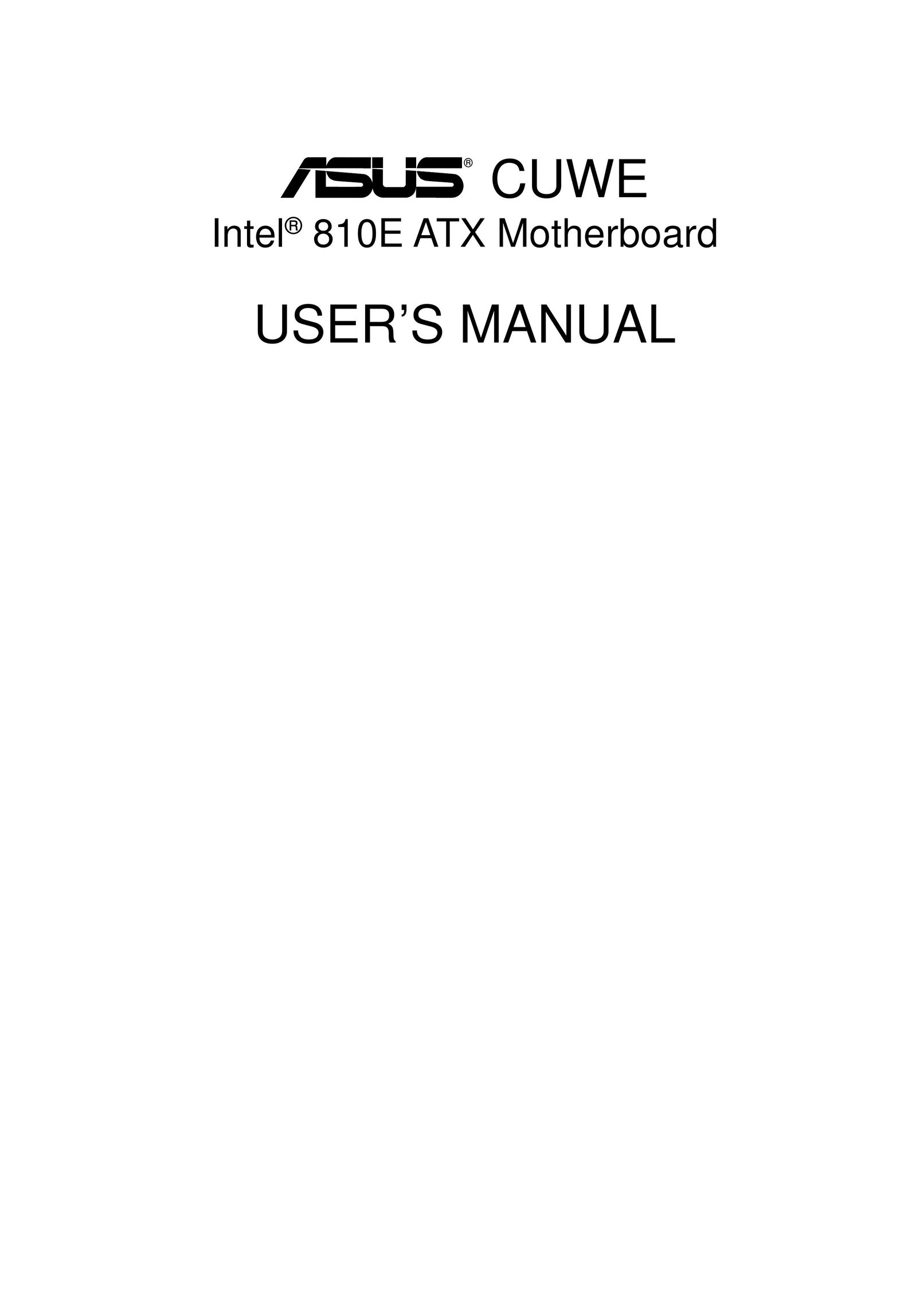 Asus 810E Computer Hardware User Manual