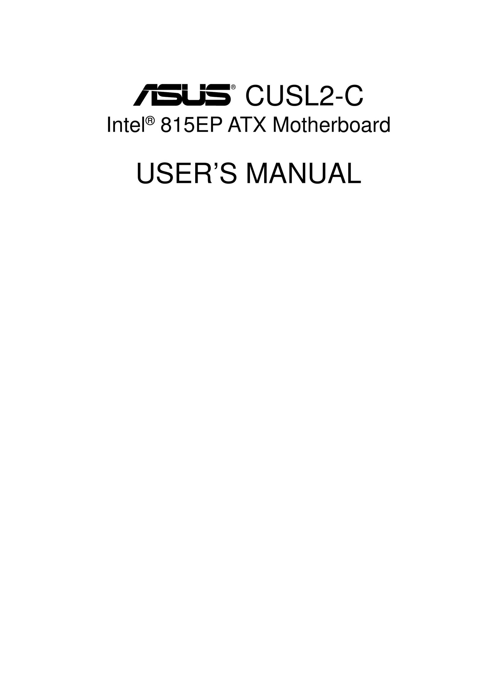 Asus 815EP ATX Computer Hardware User Manual