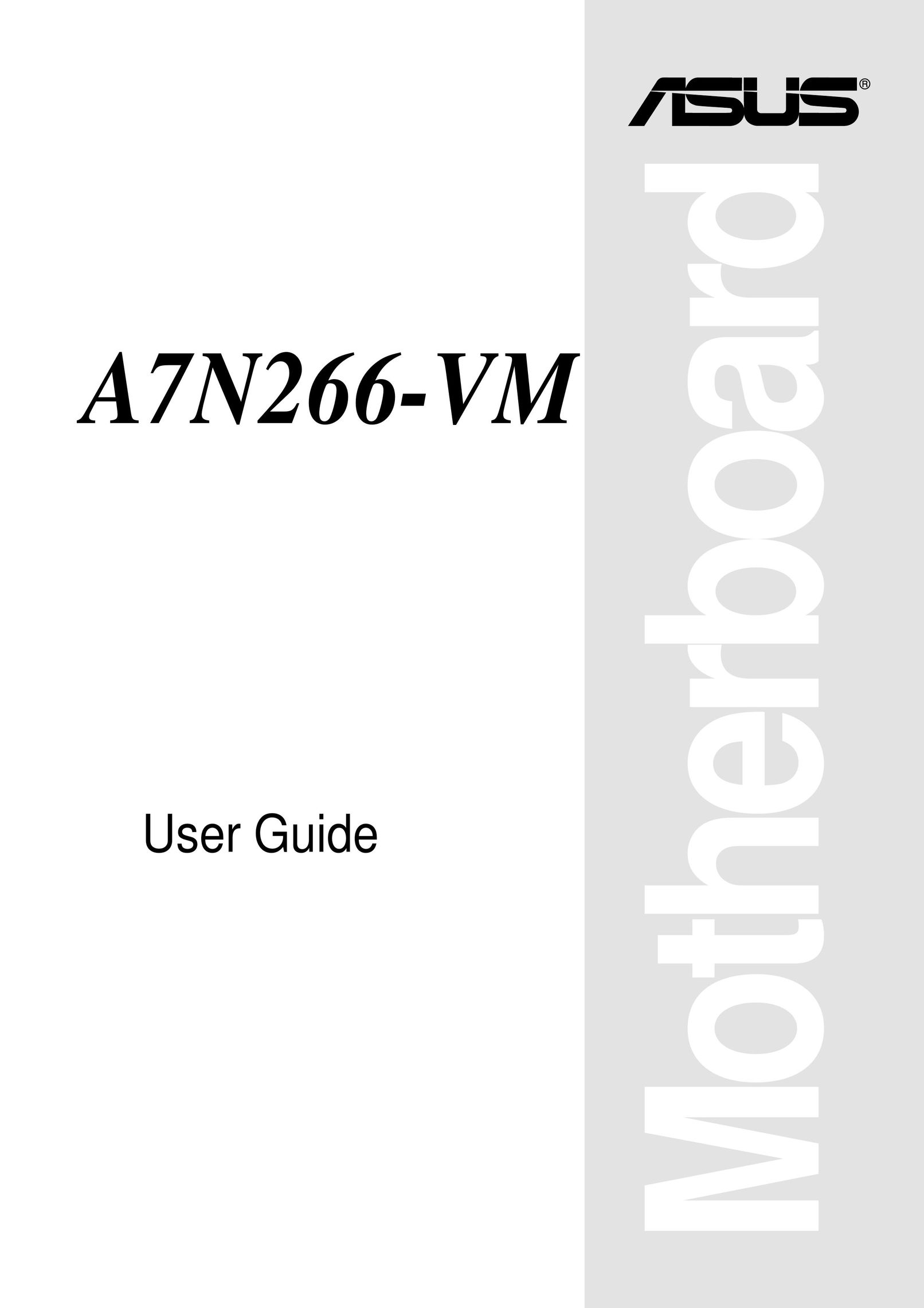 Asus A7N266-VM Computer Hardware User Manual