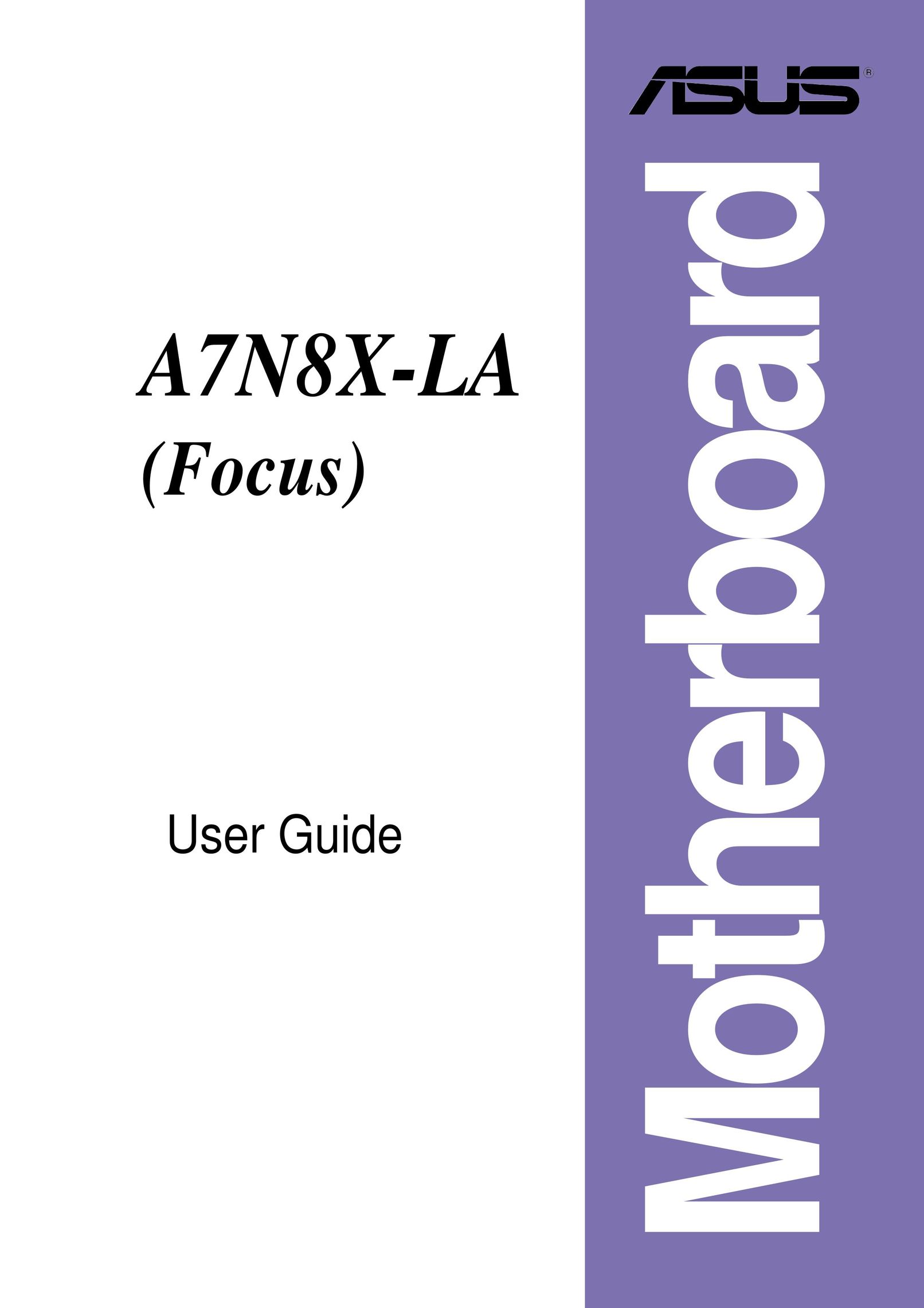 Asus A7N8X-LA Computer Hardware User Manual