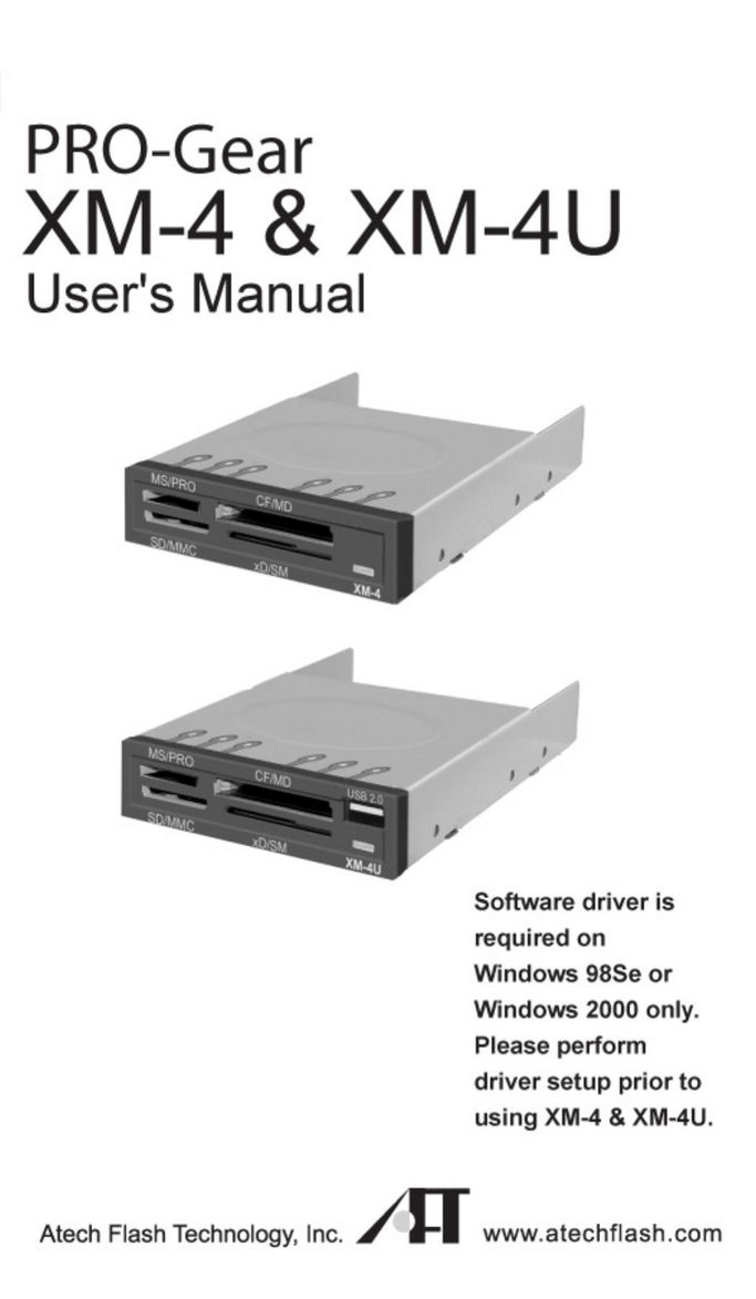 Atech Flash Technology XM-4U Computer Hardware User Manual