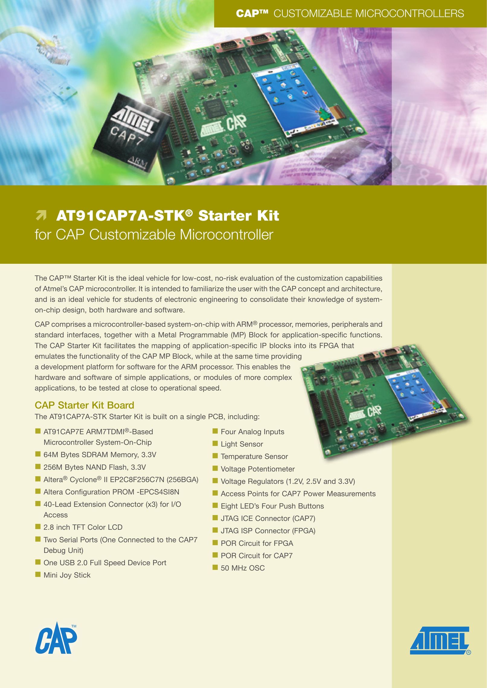 Atmel AT91CAP7A-STK Computer Hardware User Manual