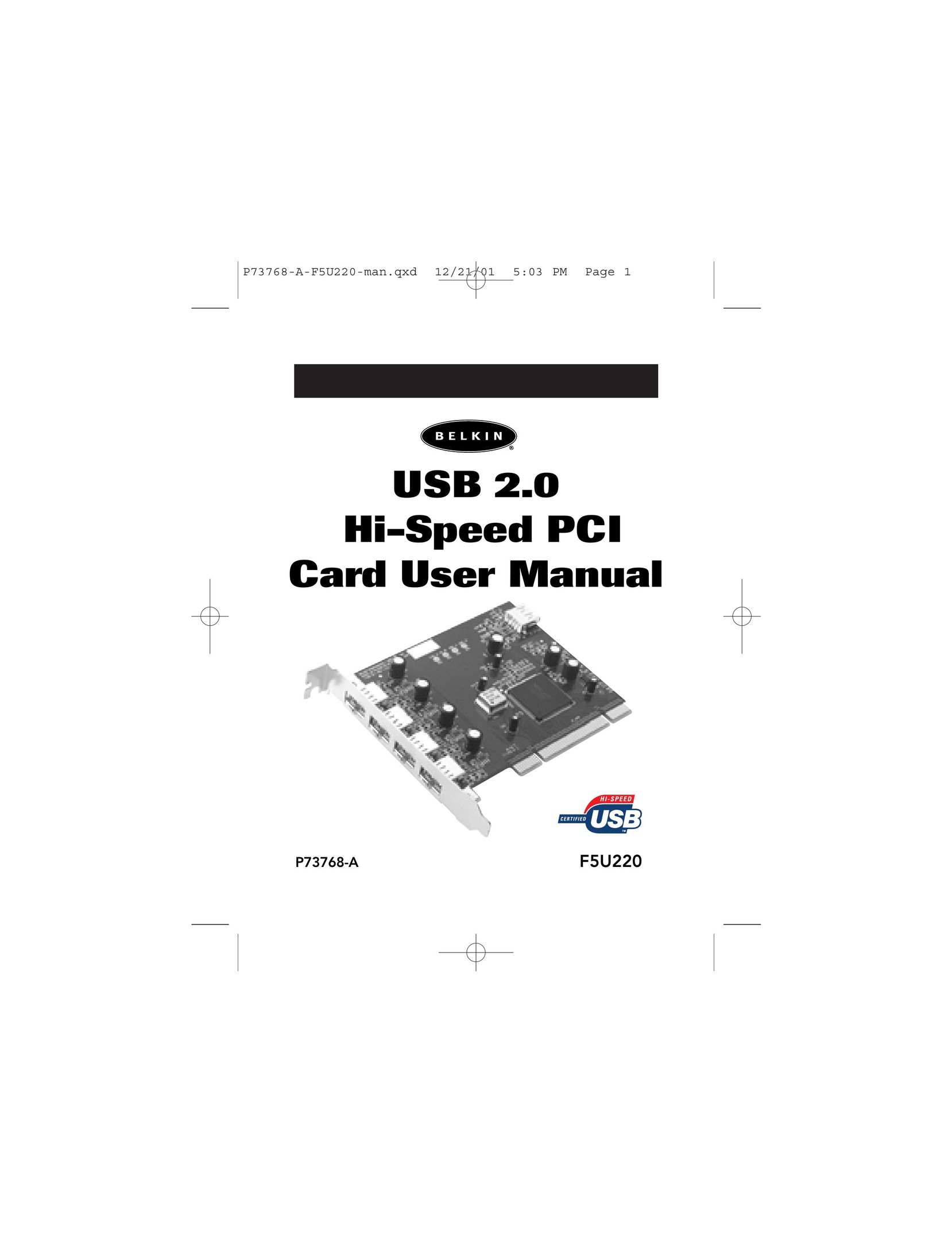 Belkin P73768-A Computer Hardware User Manual