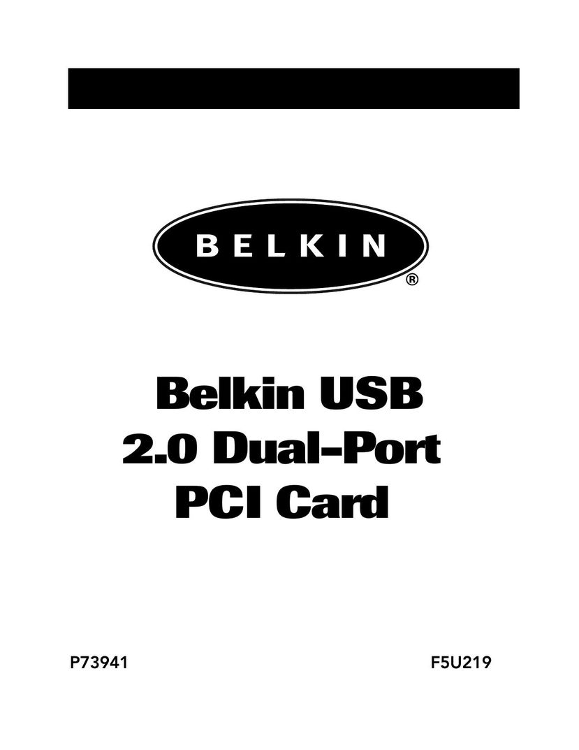 Belkin P73941 Computer Hardware User Manual