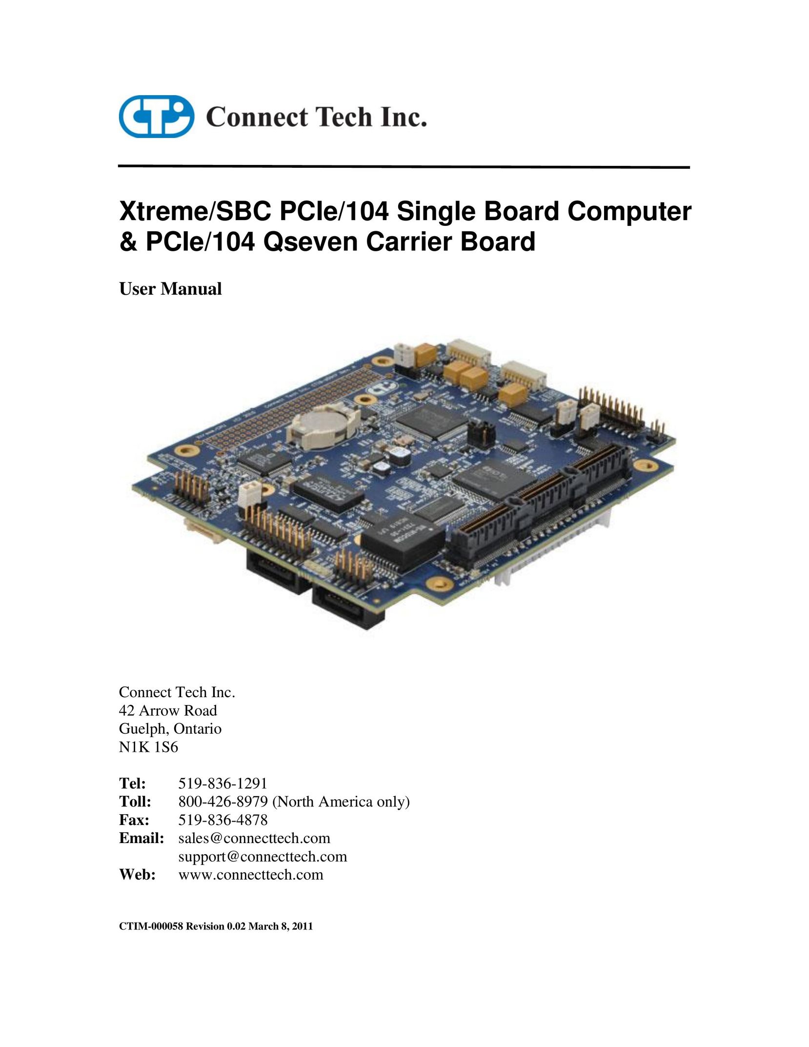 Connect Tech PCIE/104 Computer Hardware User Manual